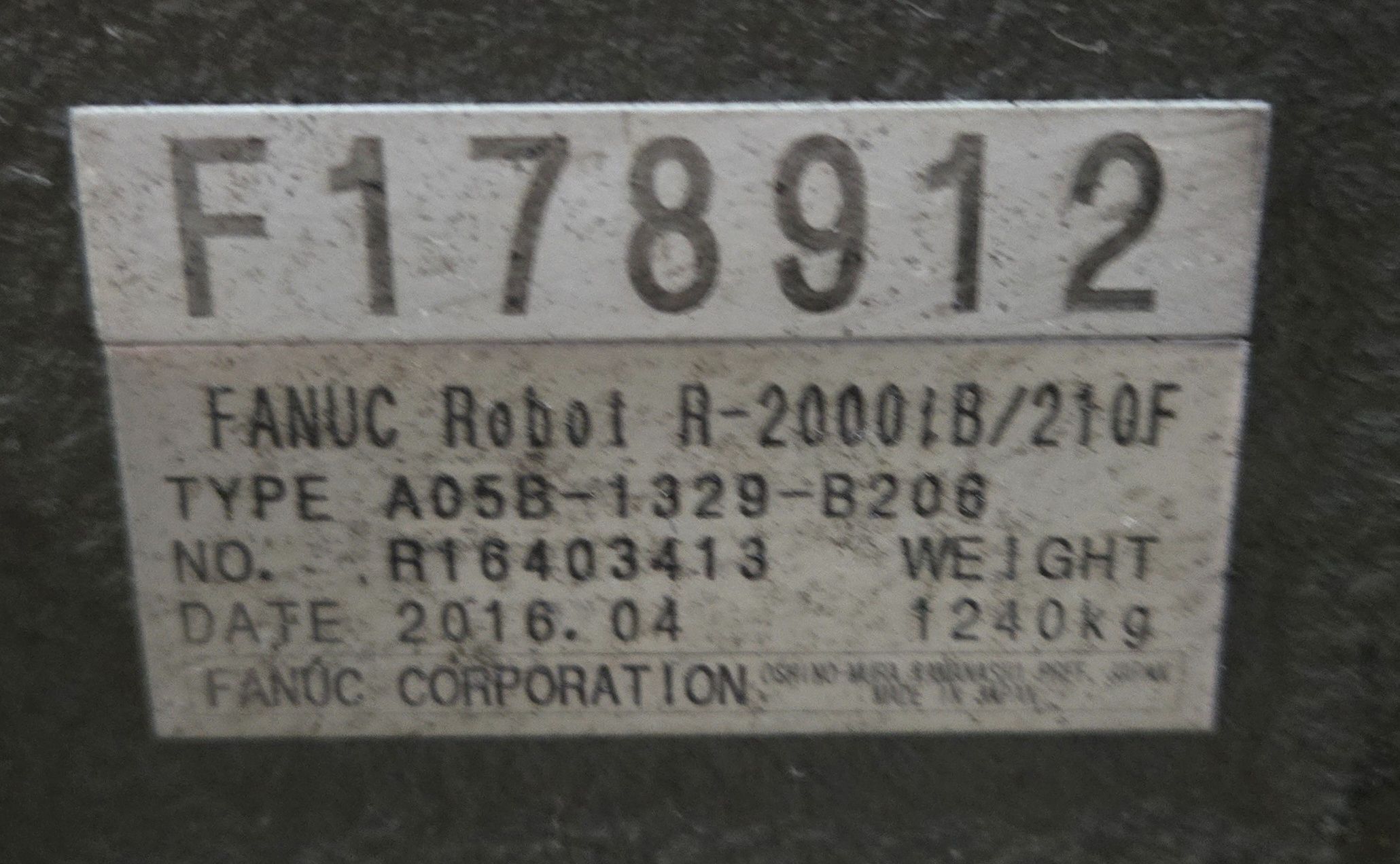 Fanuc R-2000iB/210F Complete with R-30iB Controller & WTC MFDC Inverter USED 8