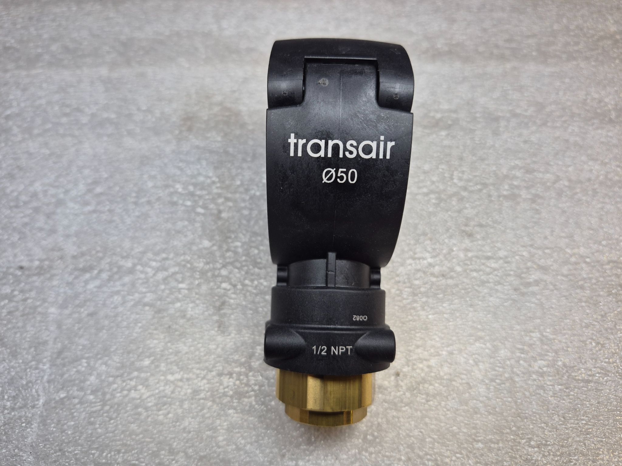 PARKER RA68 50N04 Transair Ø50 Pipe Clamp Drop Adapter 1/2 NPT NEW 3