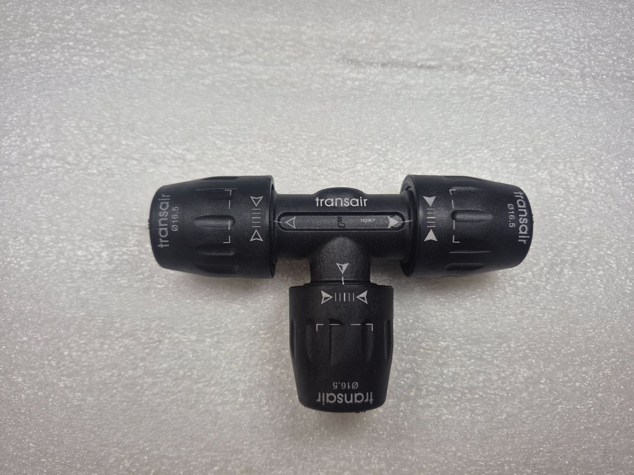 PARKER 6604-17-00 Transair Equal Tee Connector Ø16.5 mm NEW 0