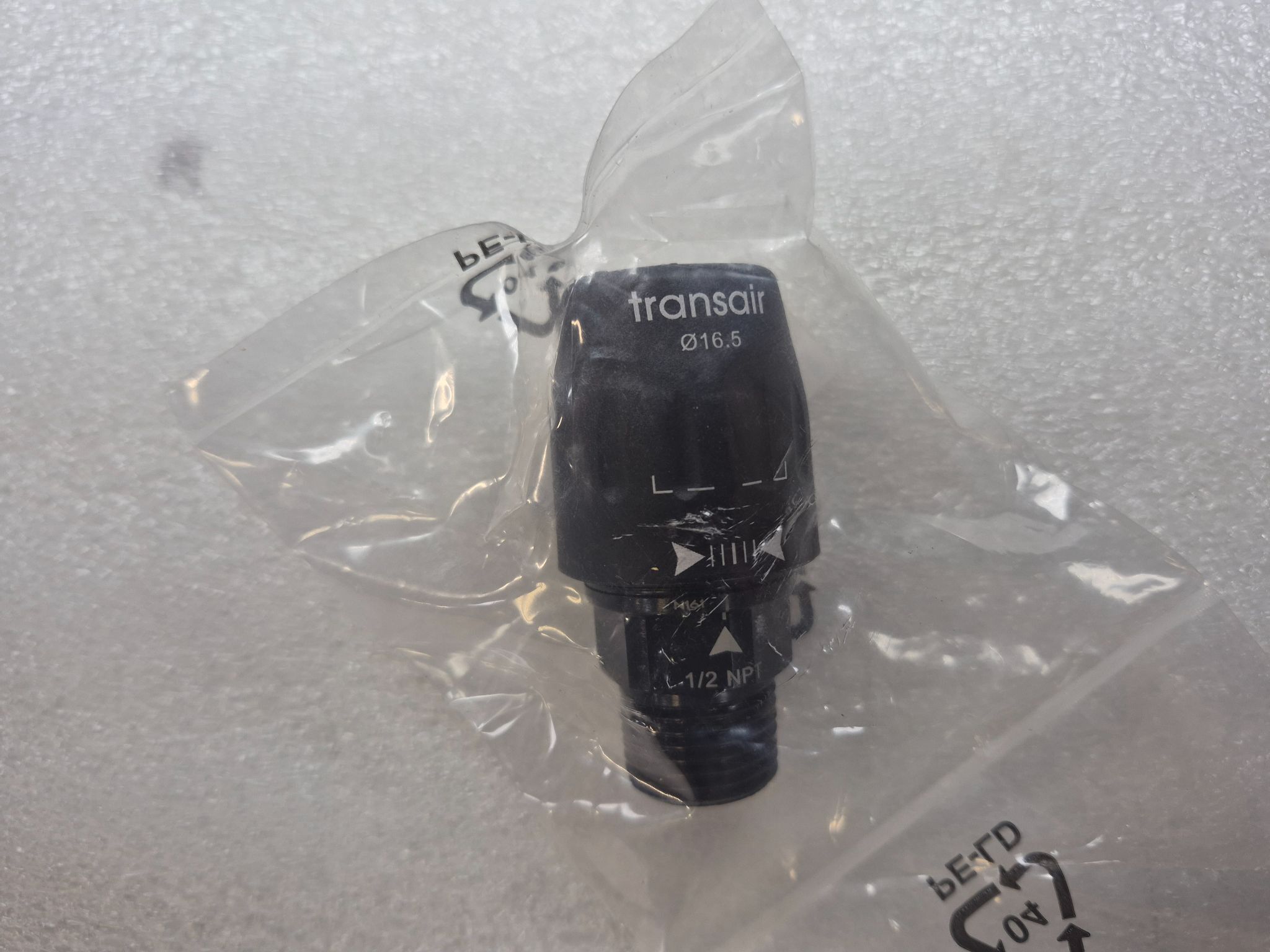 PARKER 6605-17-22 Transair Male Stud Connector Ø16.5 mm x 1/2" NPT NEW 0