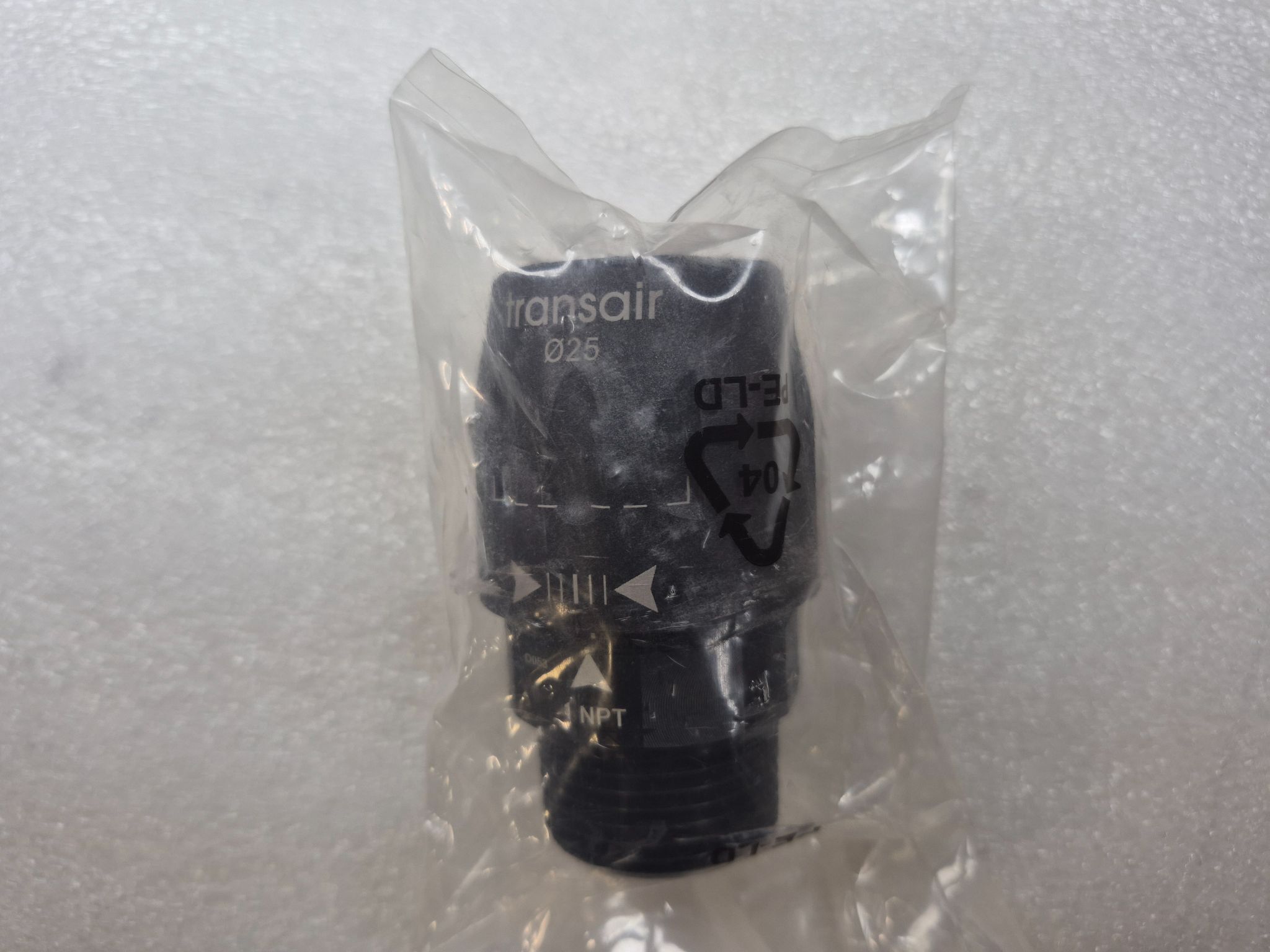 PARKER 6605-25-35 Transair Male Stud Connector Ø25 mm x 1" NPT NEW 0