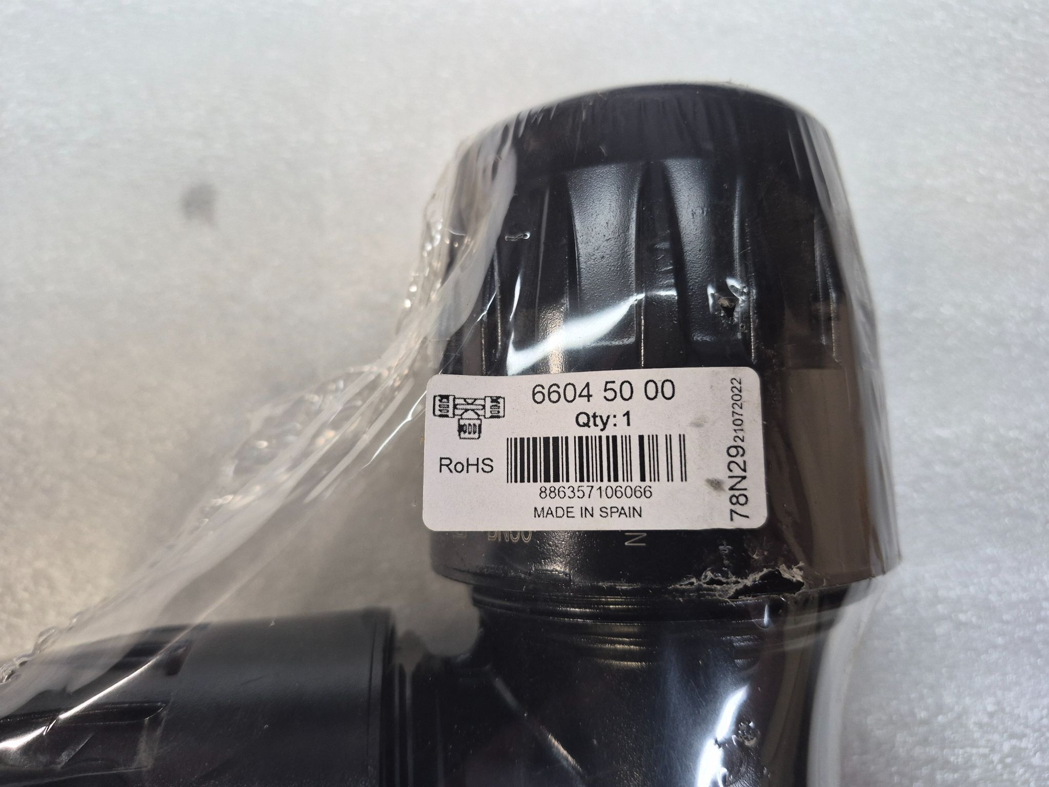 PARKER 6604-50-00 Transair Equal Tee Connector 50mm NEW 2