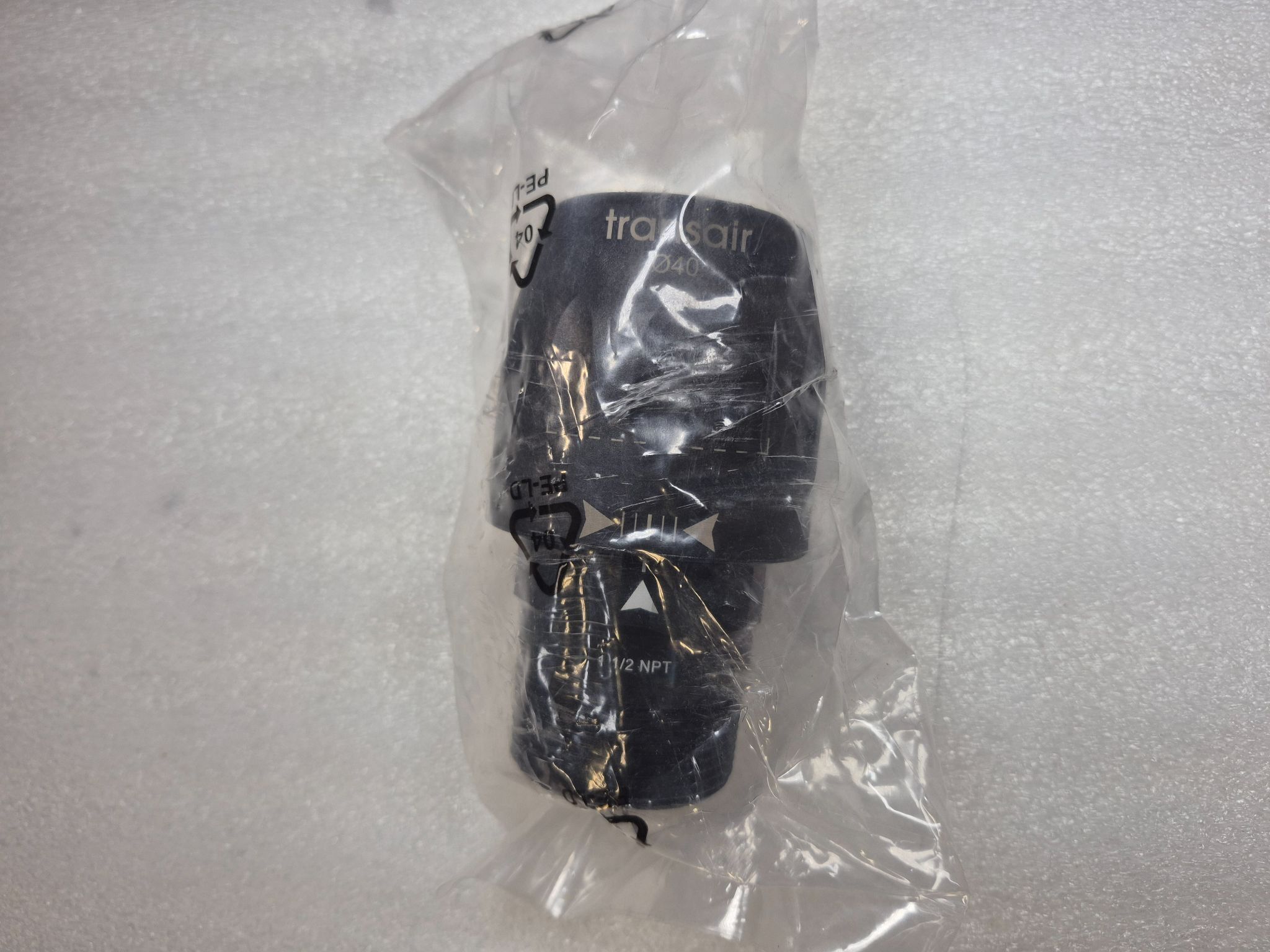 PARKER 6605-40-50 Transair Male Stud Connector Ø40 mm x 1-1/2" NPT NEW 0