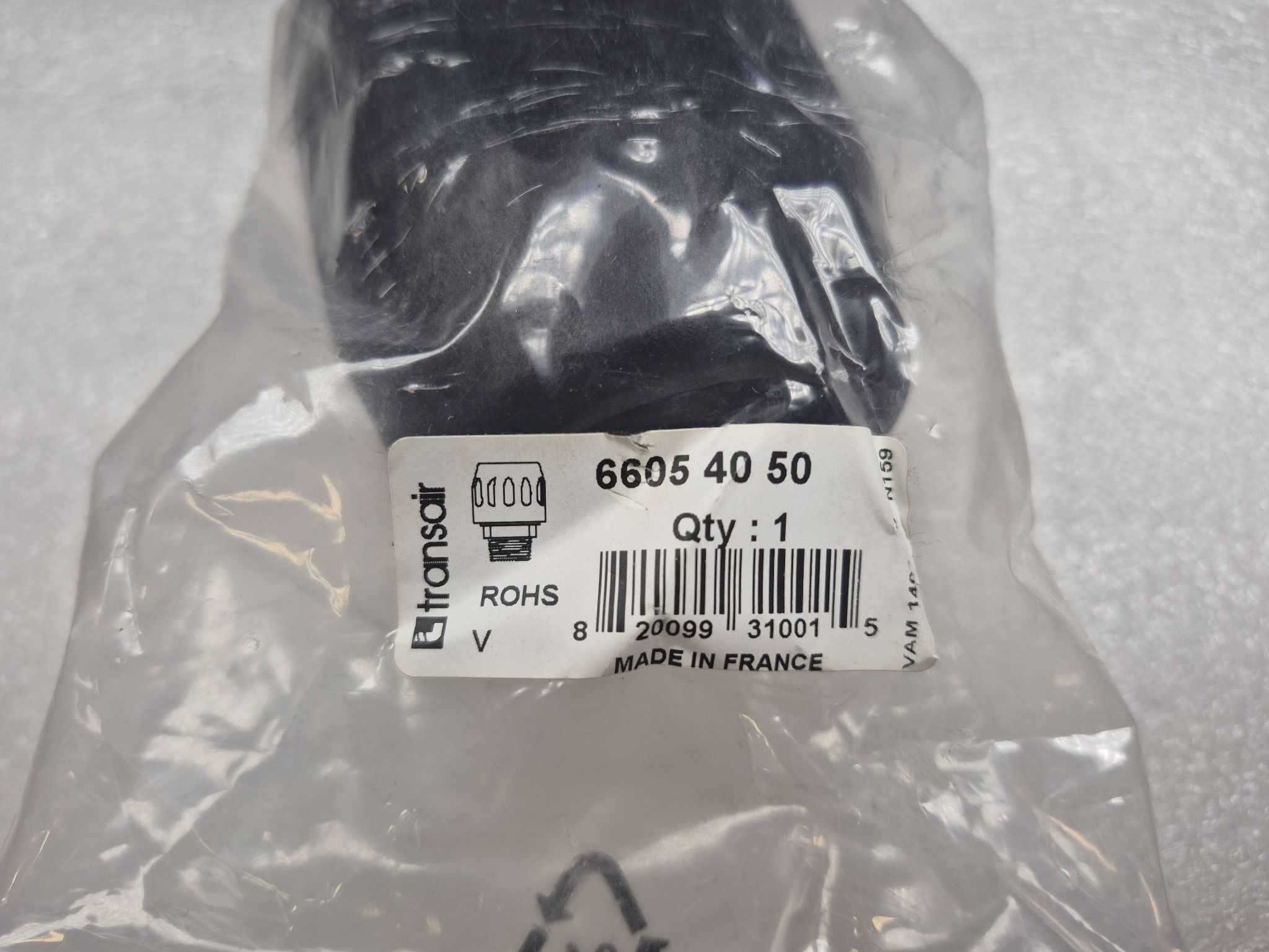PARKER 6605-40-50 Transair Male Stud Connector Ø40 mm x 1-1/2" NPT NEW 1