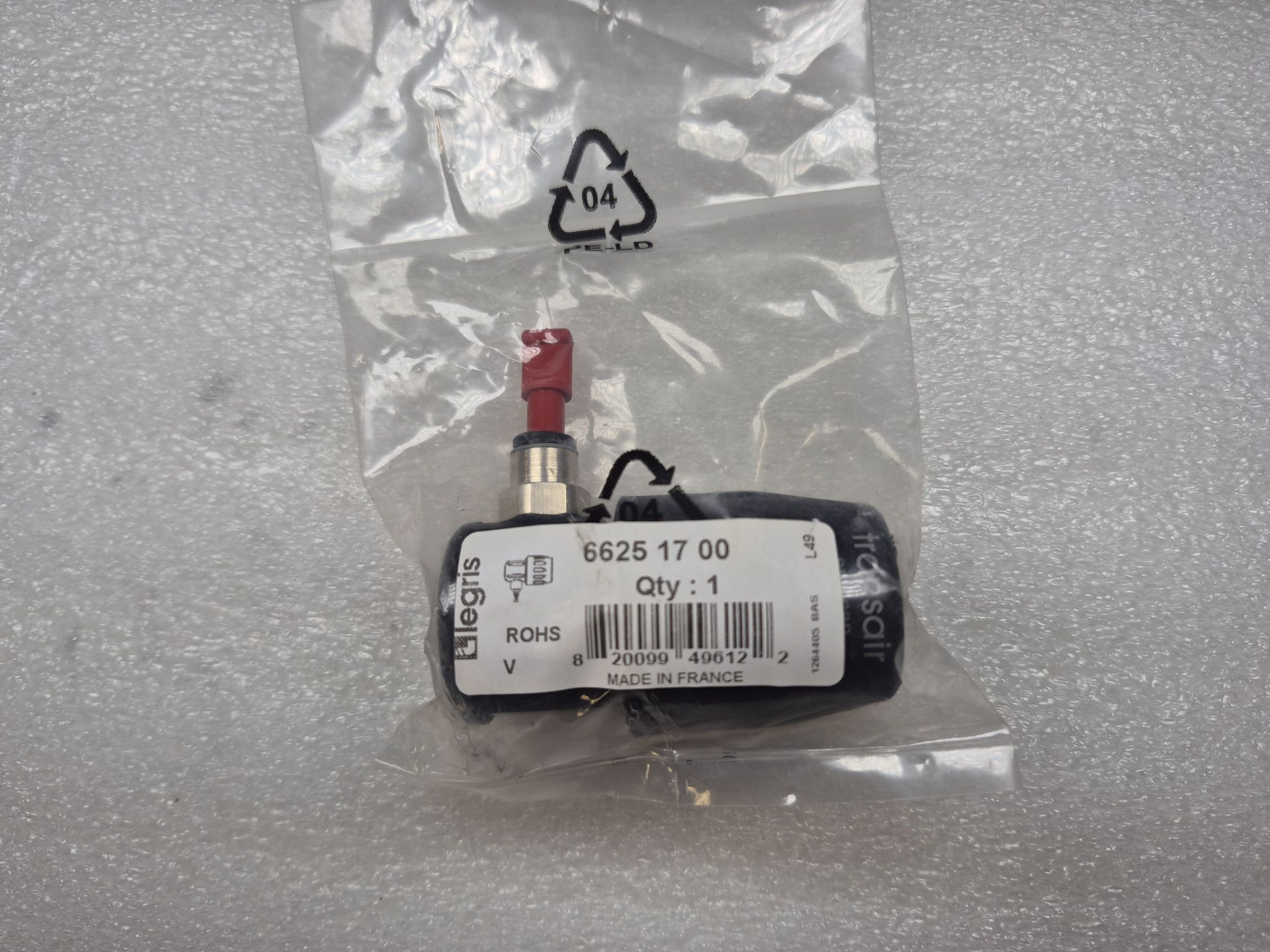 PARKER 6625-17-00 Transair End Feed Drop Connector Ø16.5 mm NEW 1