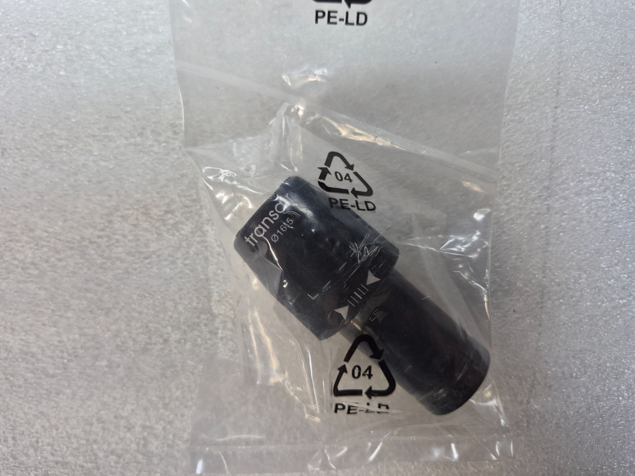 PARKER 6666-17-25 Transair Reducer Connector Ø16.5 mm x Ø25 mm NEW 0