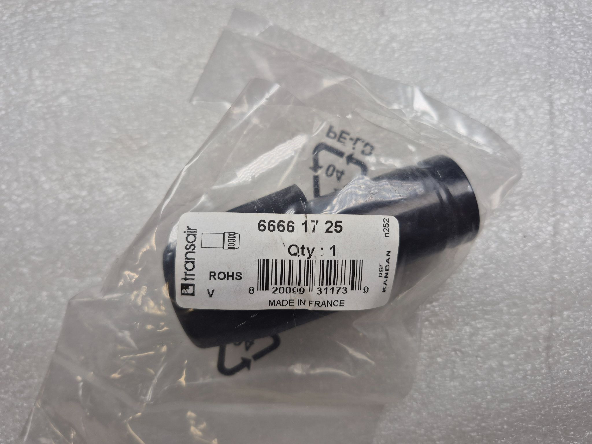 PARKER 6666-17-25 Transair Reducer Connector Ø16.5 mm x Ø25 mm NEW 1