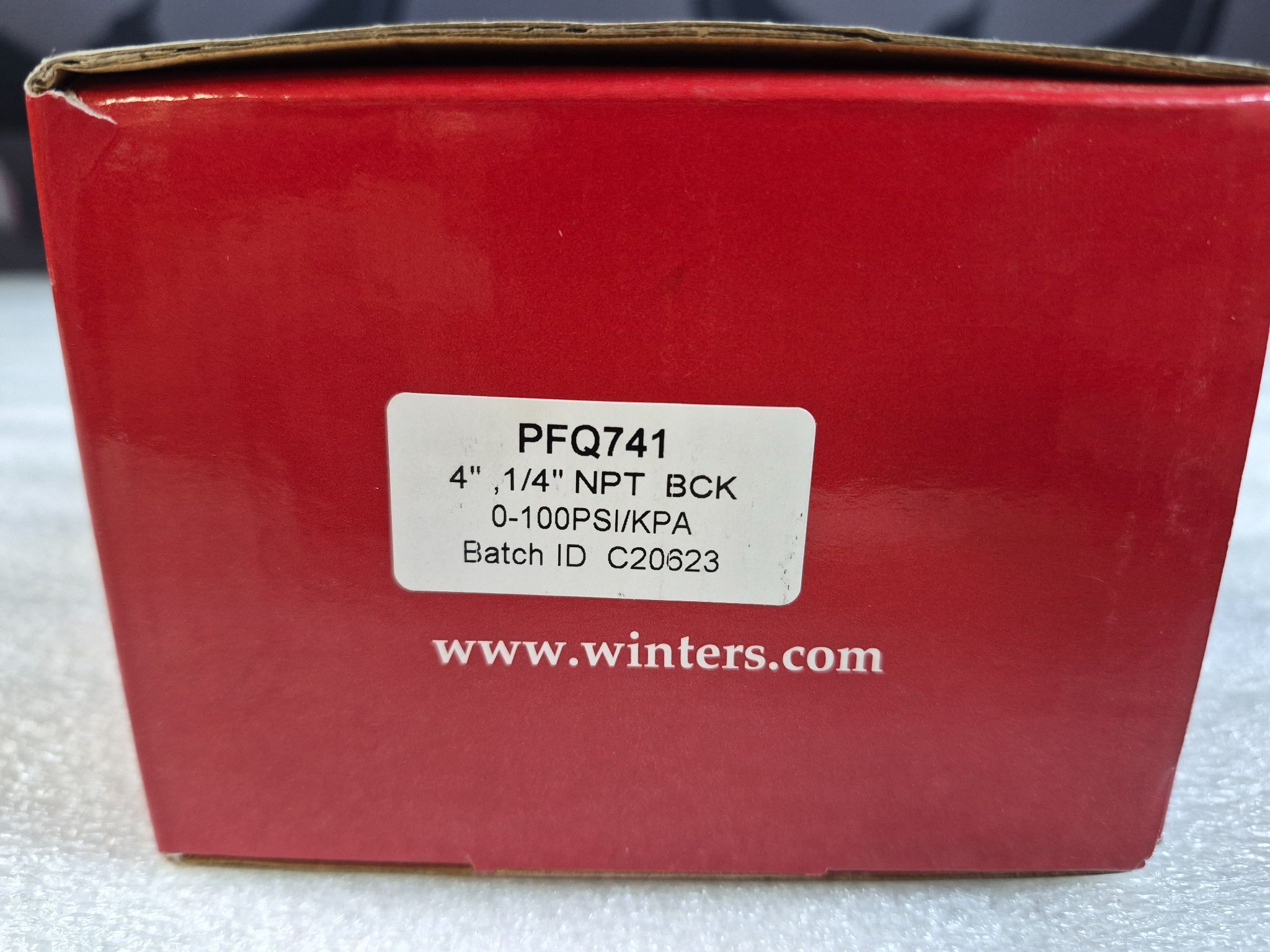 WINTERS PFQ741 Stainless Steel Liquid Filled Pressure Gauge NEW 1