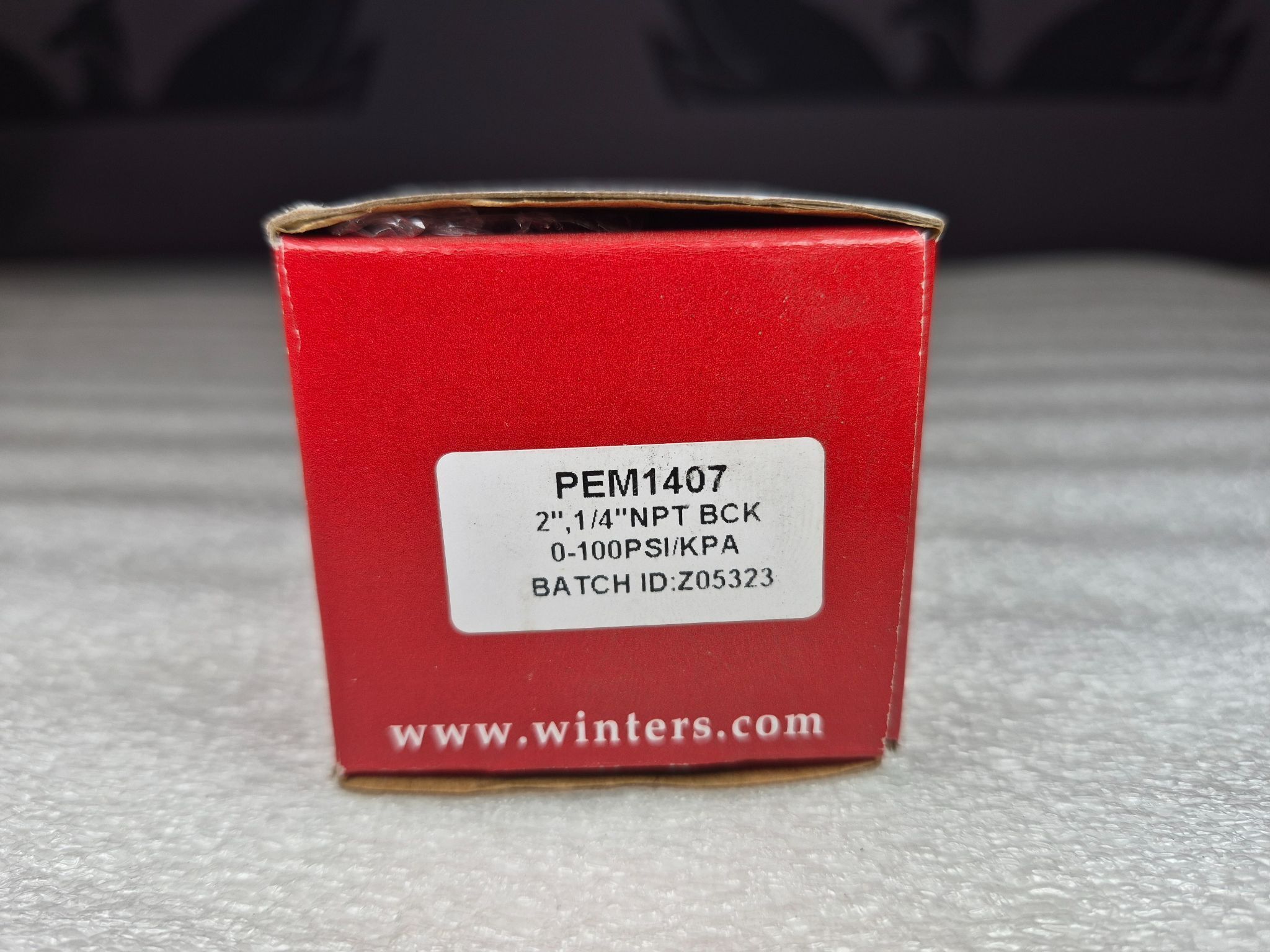 WINTERS PEM1407 Economy Pressure Gauge NEW 1