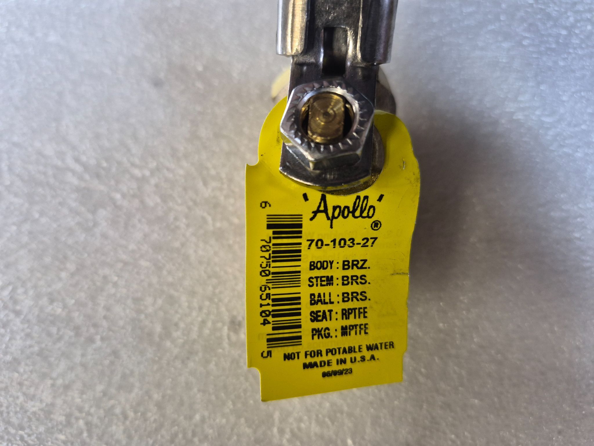 APOLLO VALVES 70-103-27 1/2" Standard Port Bronze Ball Valve NEW 1