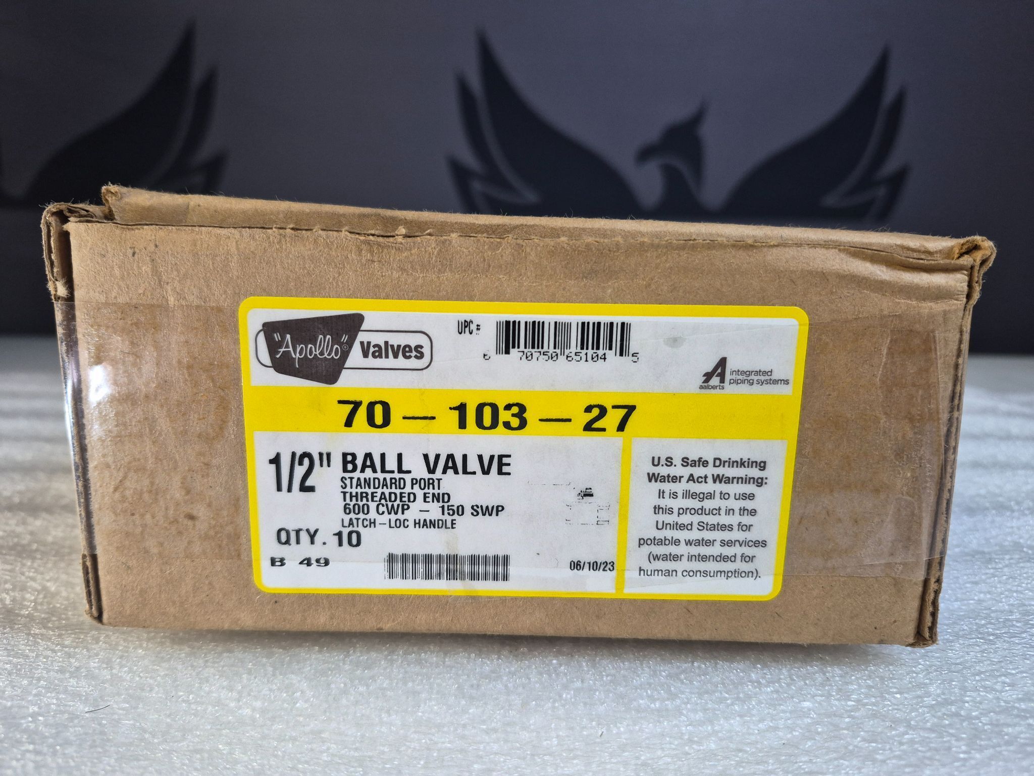 APOLLO VALVES 70-103-27 1/2" Standard Port Bronze Ball Valve NEW 3