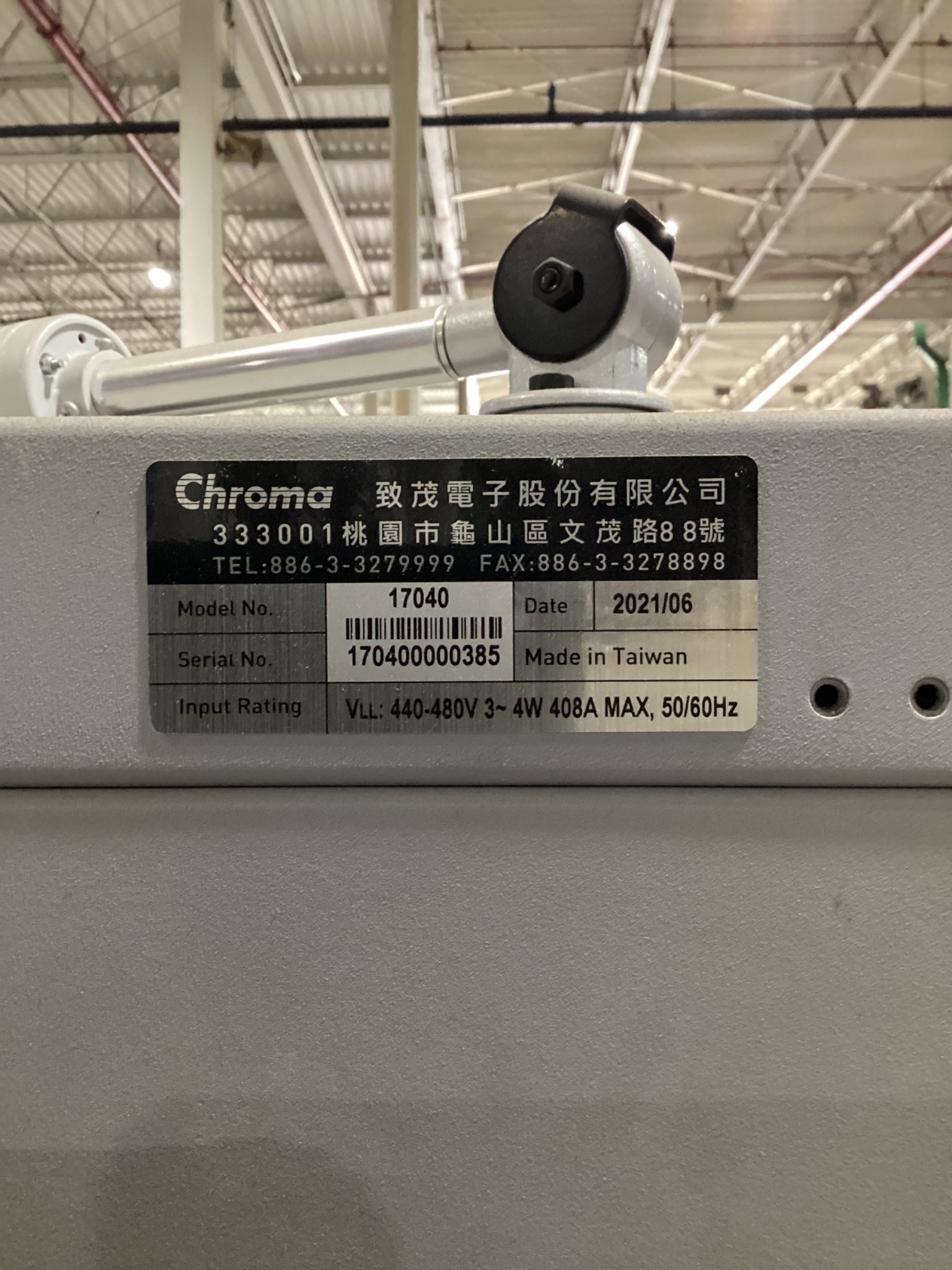 Chroma 17040 Regenerative Battery Pack Test System USED 2