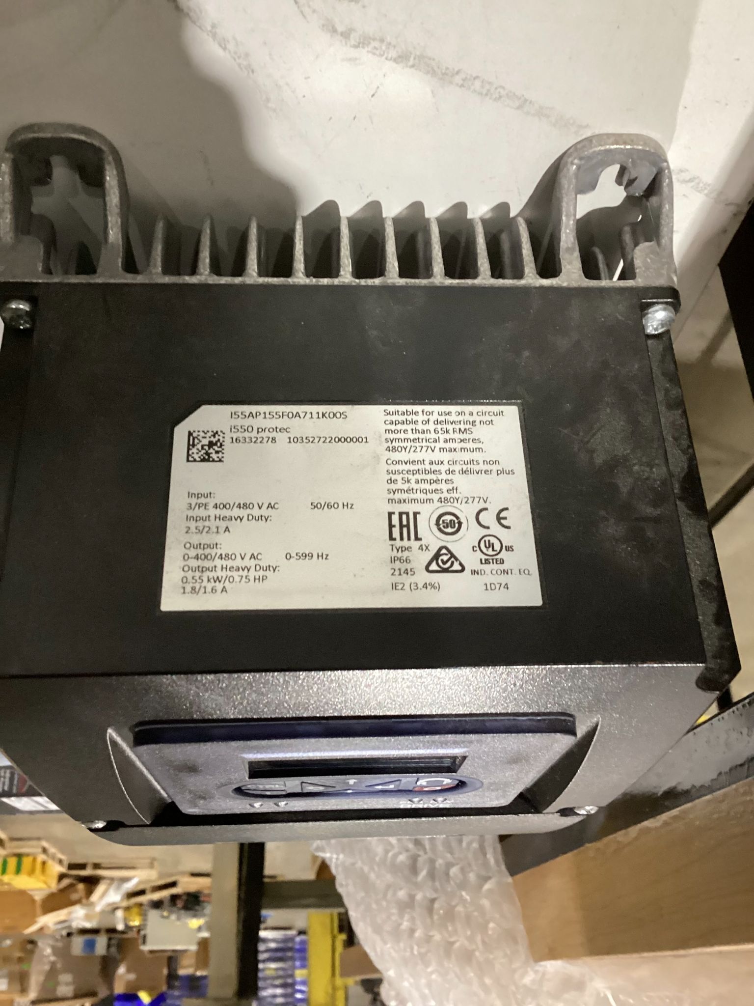 LENZE I55AP155F0A711K00S DRIVES USED 1