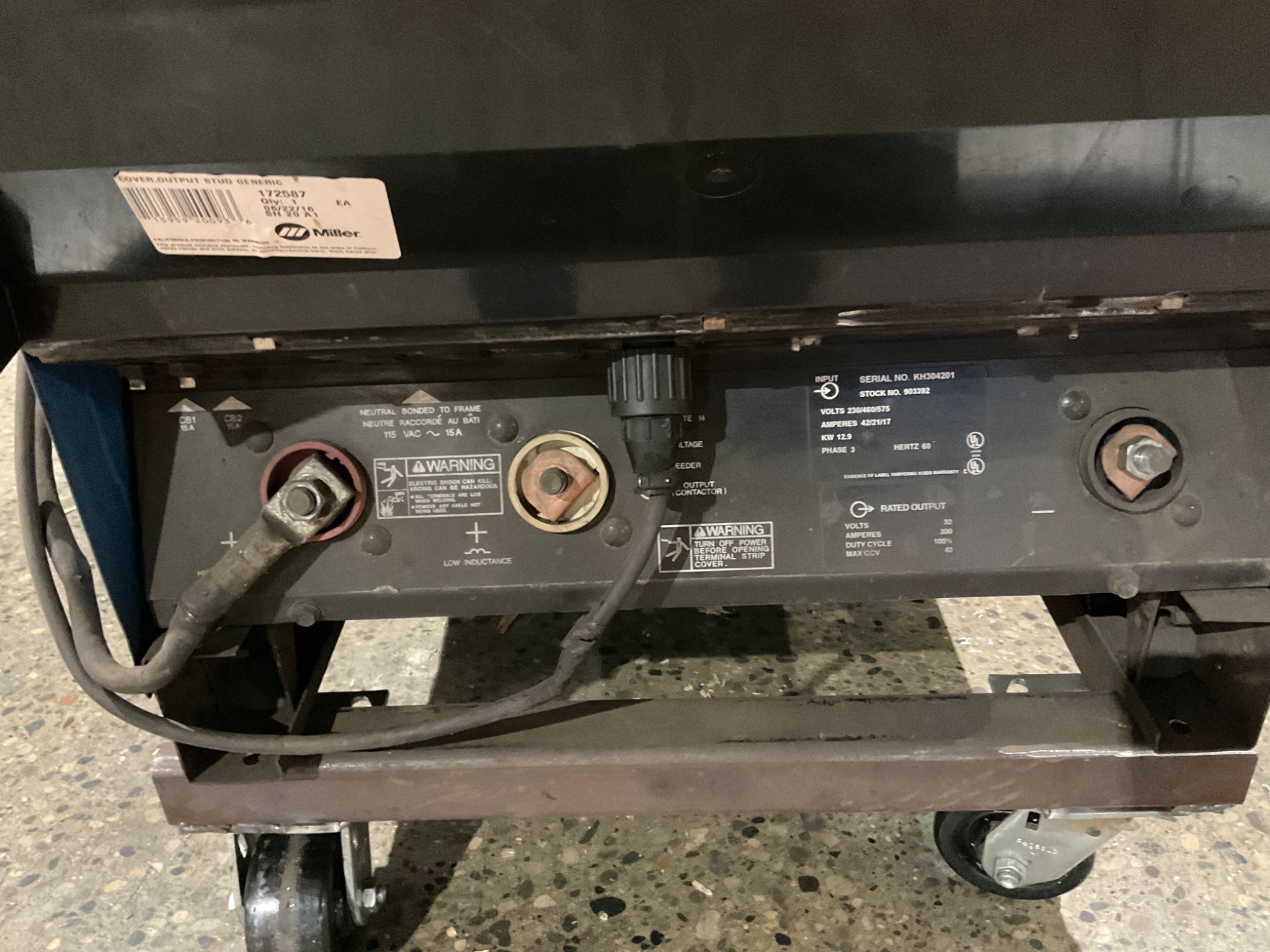MILLER DELTAWELD 302 CV/DC WELDER USED 5