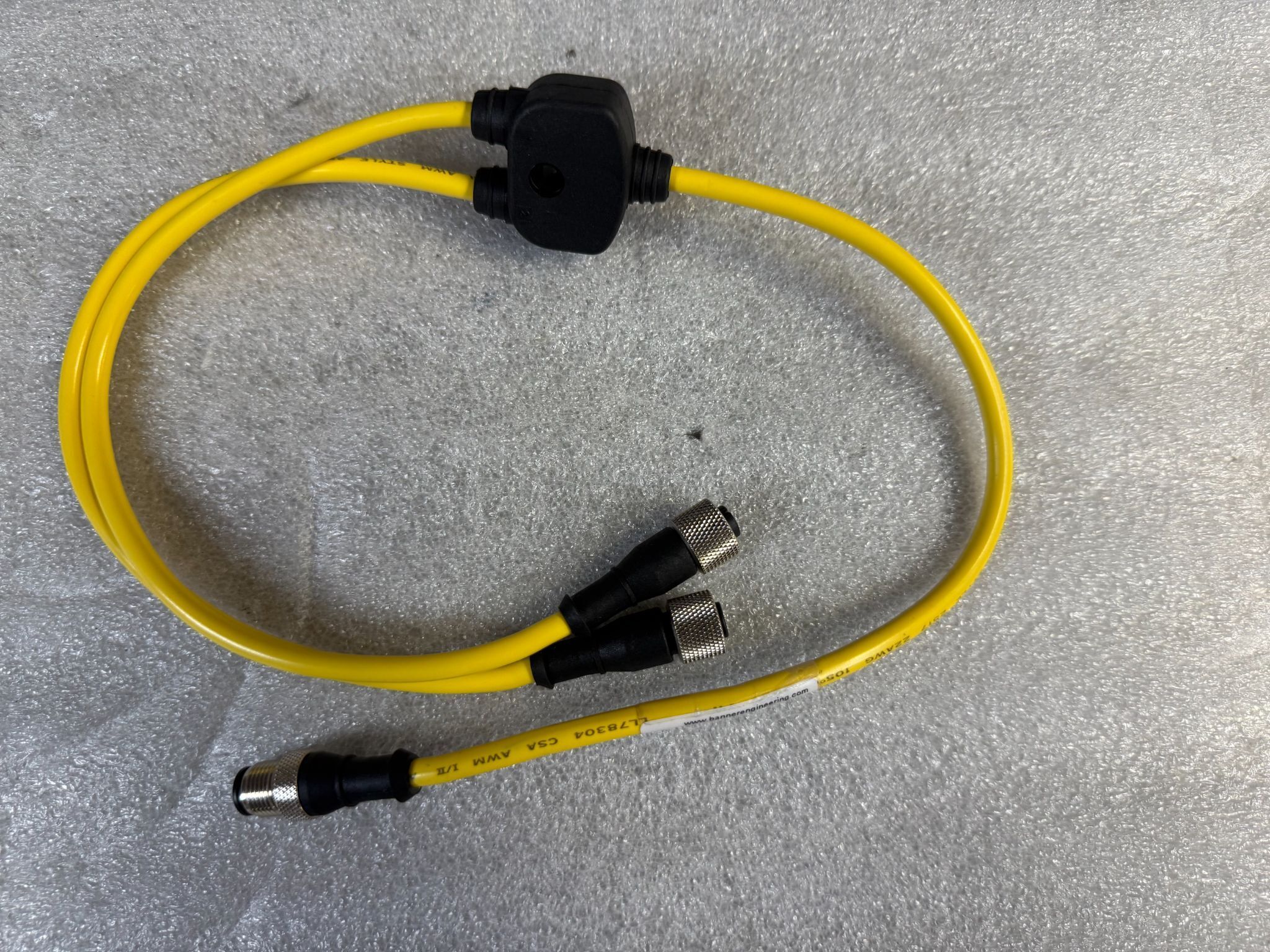 BANNER CSB-M1251M1251 M12 5-Pin Splitter Cable 93317 NEW 0