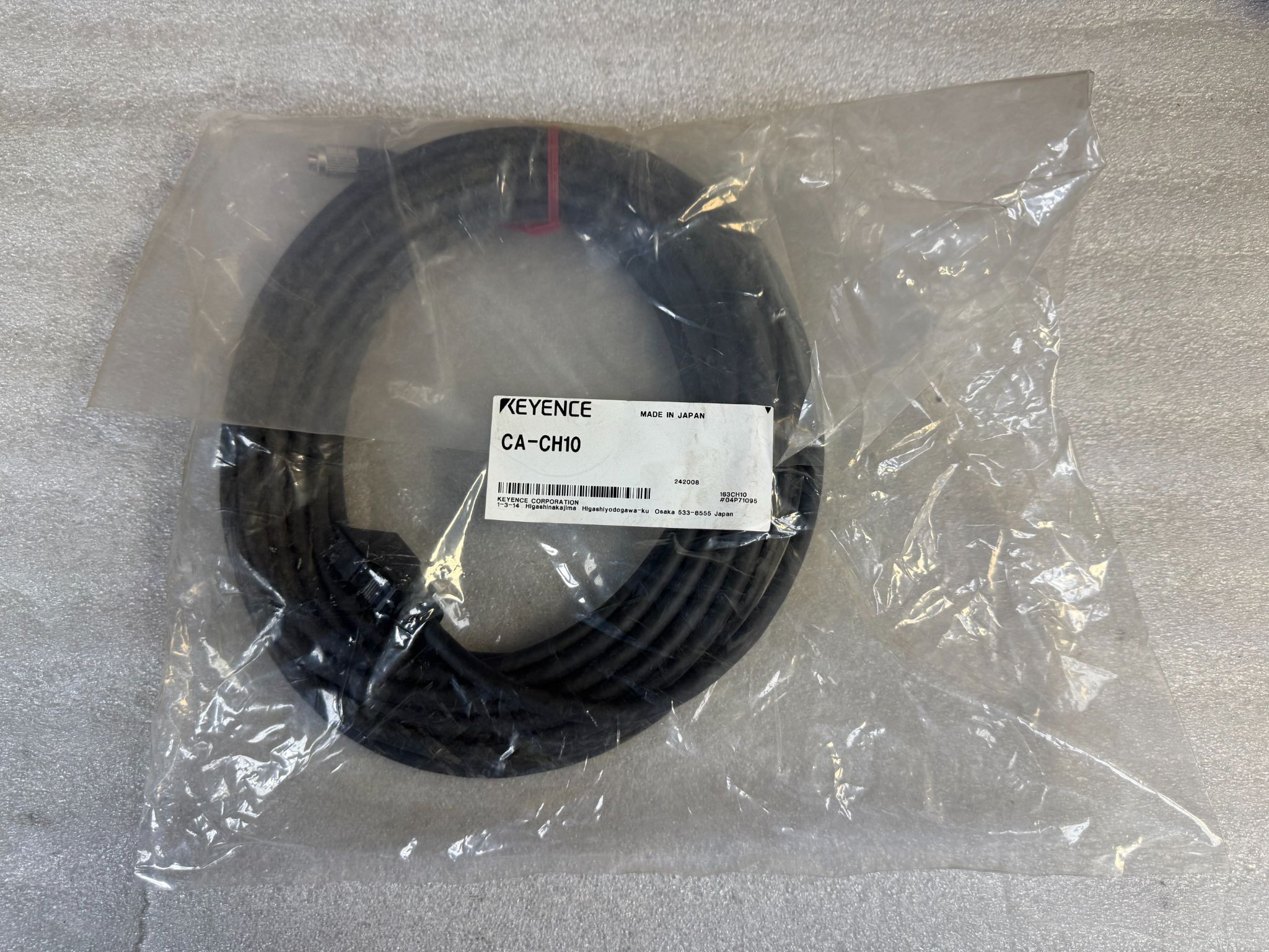 KEYENCE CA-CH10 High-Speed Vision Sensor Cable (10m) NEW 0