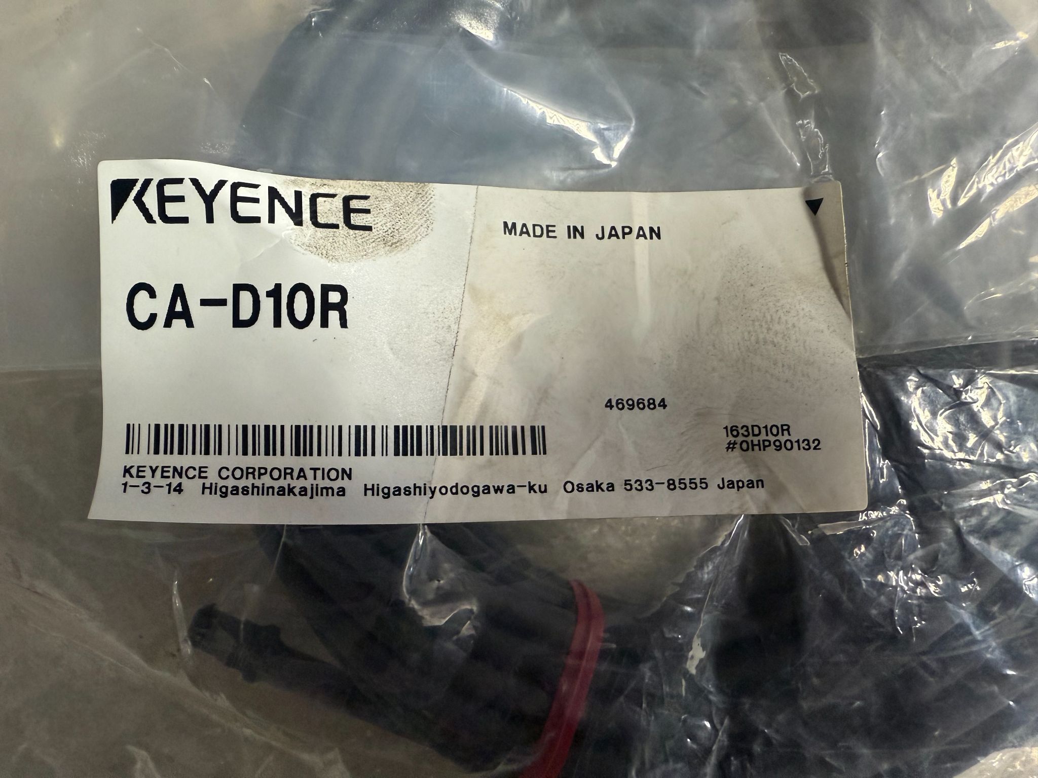 KEYENCE CA-D10R Lighting Cable (10m) NEW 1