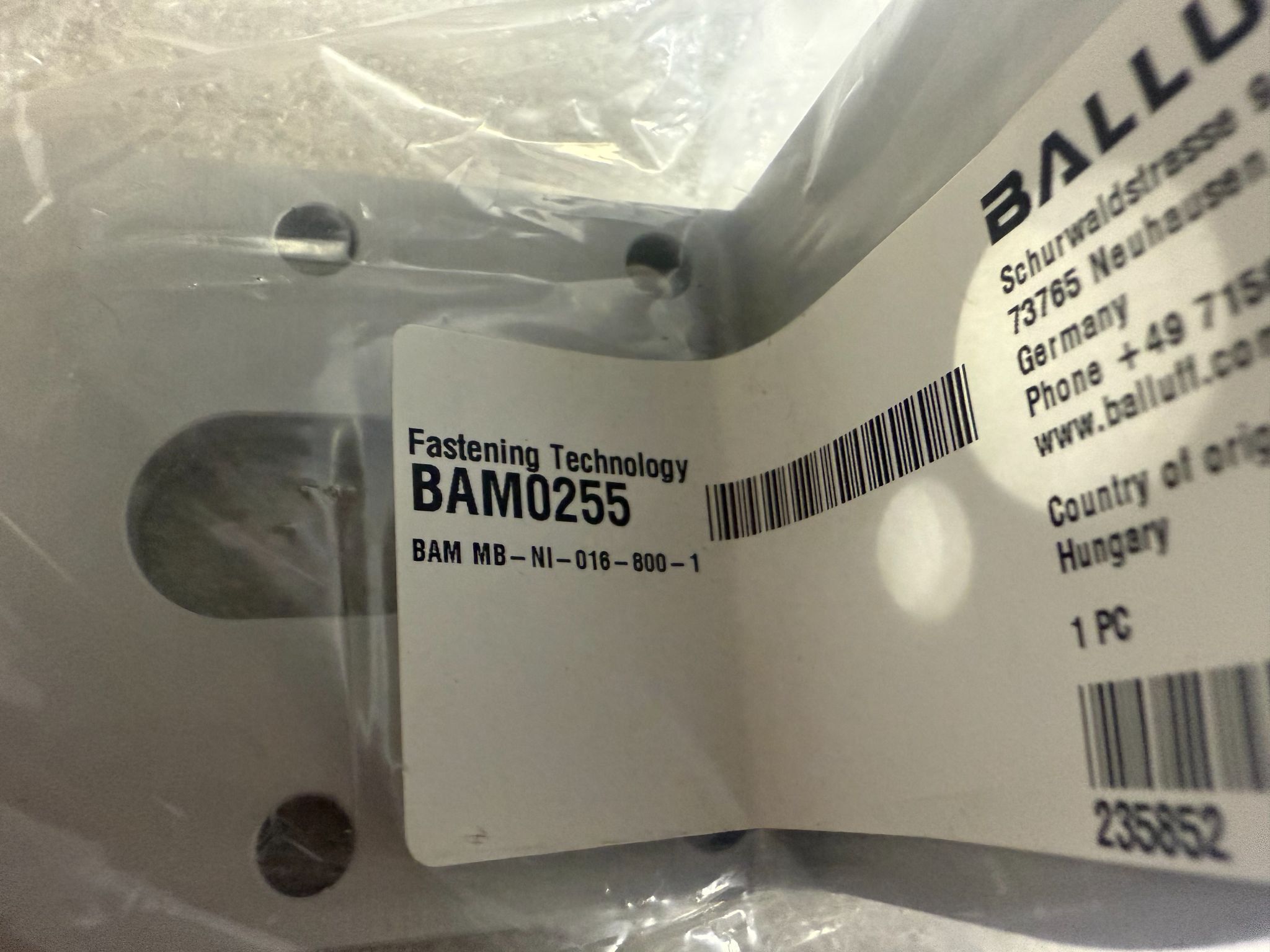 BALLUFF BAM MB-NI-016-800-1 SmartLight Mounting Bracket BAM0255 NEW 3