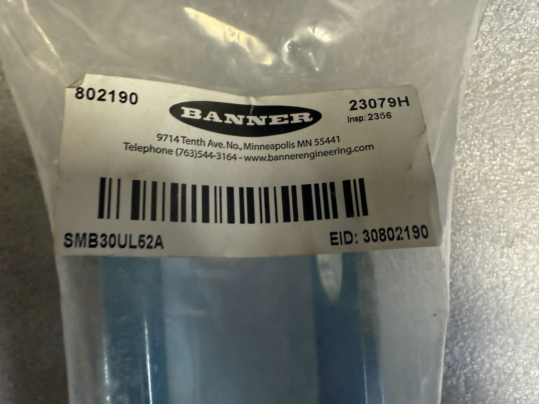 BANNER SMB30UL52A K80/OS80 Mounting Bracket 802190 NEW 2