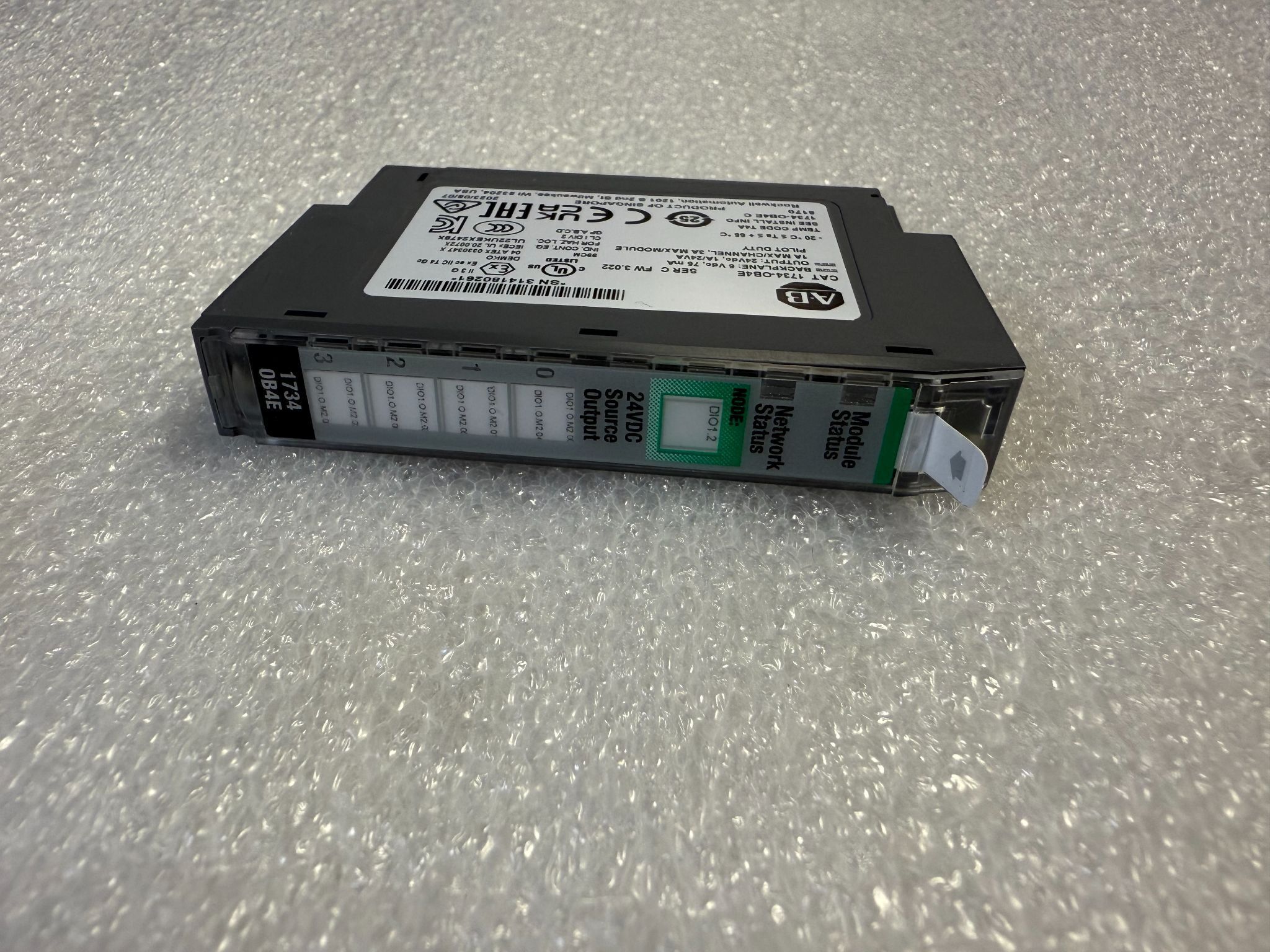 ALLEN-BRADLEY 1734-OB4E POINT I/O 4 Point Digital Output Module USED 0