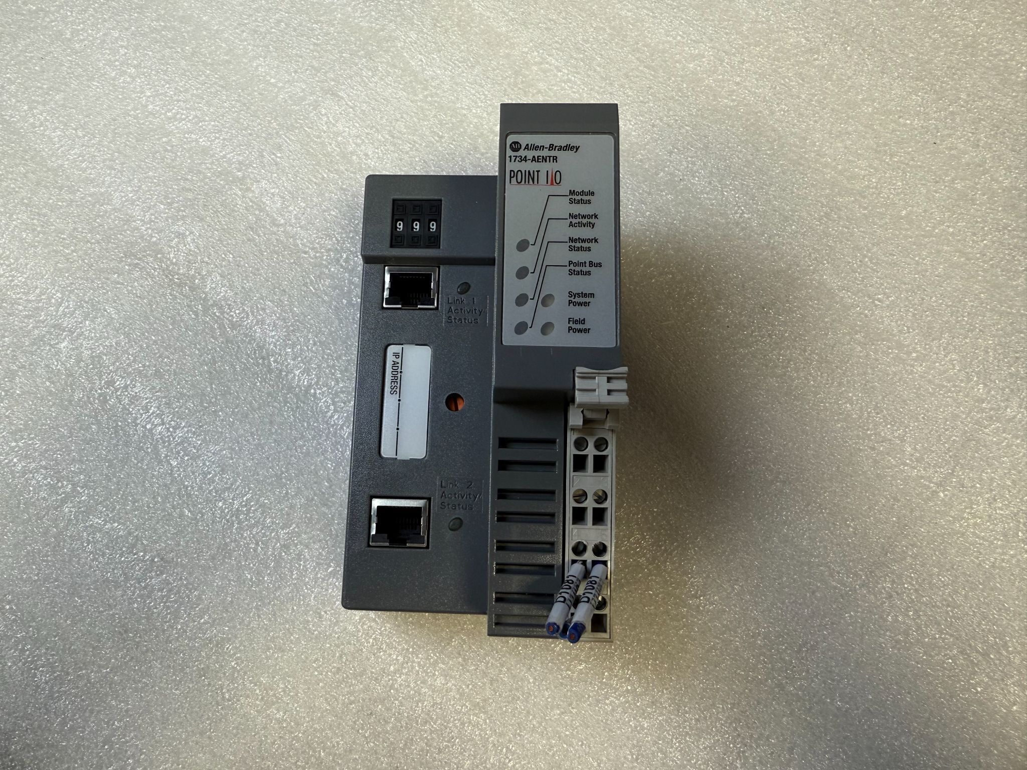 ALLEN BRADLEY 1734-AENTR Point I/O Network Adapter Module USED 0