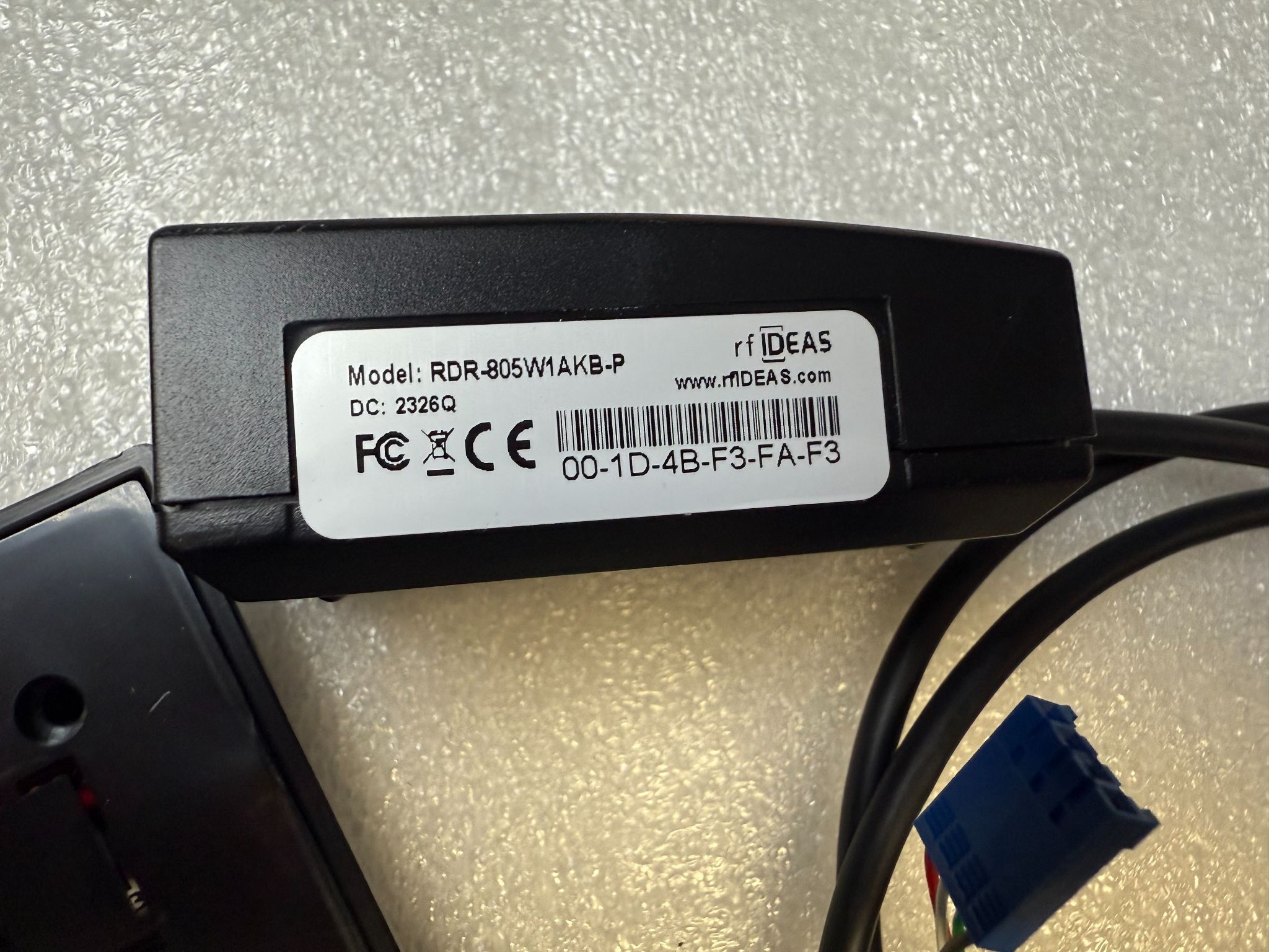 RF IDeas RDR-805W1AKB-P RFID Proximity Reader USED 3
