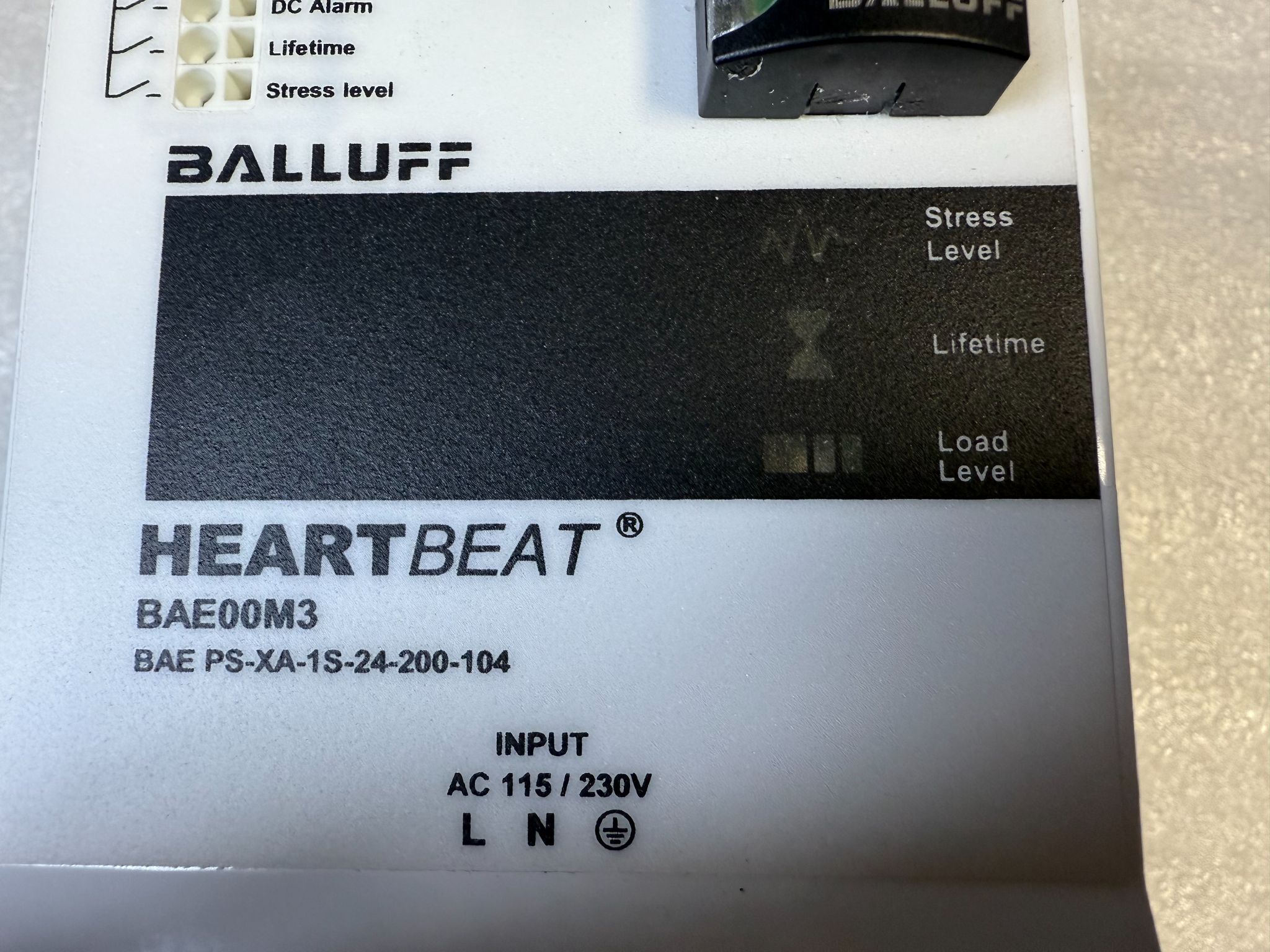 BALLUFF BAE PS-XA-1S-24-200-104 24VDC Power Supply BAE00M3 USED 1