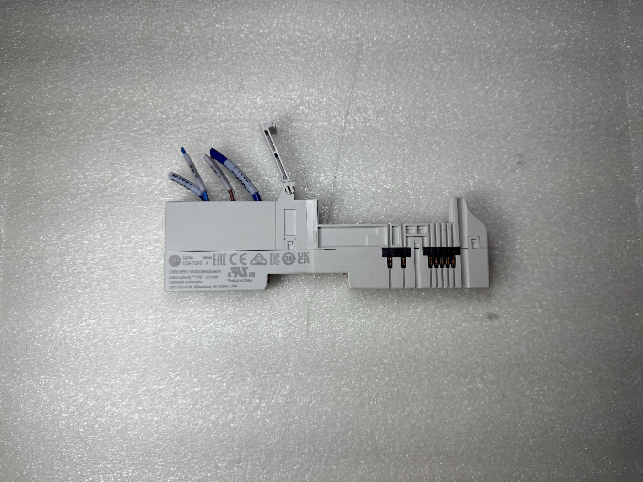 ALLEN BRADLEY 1734-TOPS 8-Point I/O Terminal Base USED 0