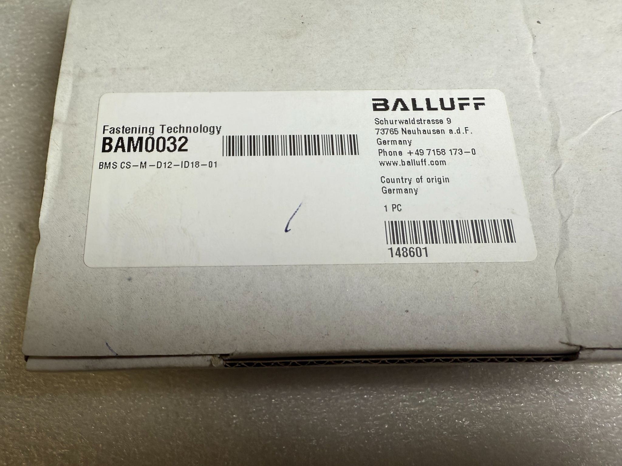 BALLUFF BMS CS-M-D12-ID18-01 Sensor Mount BAM0032 NEW 3