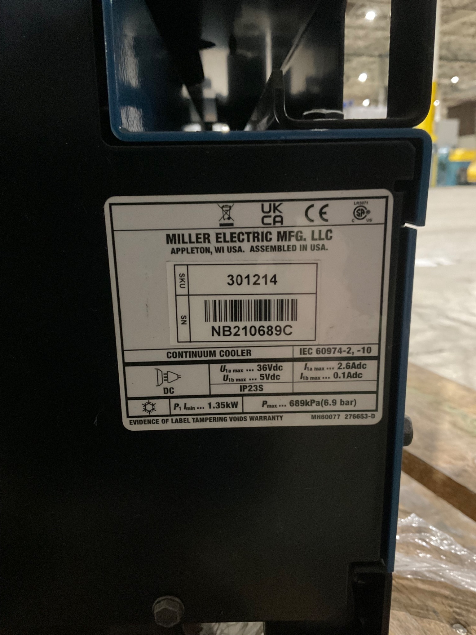 MILLER 907657 Auto-Continuum 500 Welder w/ Cooler & Wire Feeder USED – Low Hours 5