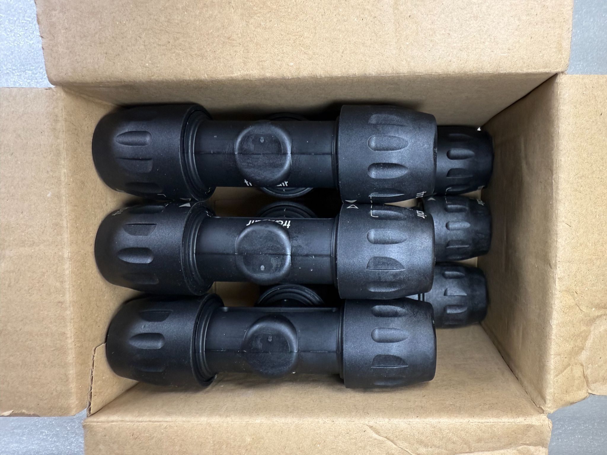 PARKER 6604 25 00 Transair 1" (25mm) Equal Tee NEW (6-Pack) 2