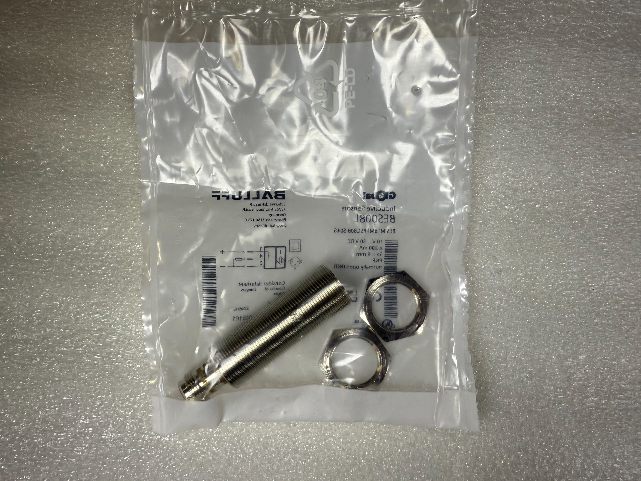 BALLUFF BES M18MI-PSC80B-S04G Inductive Proximity Sensor BES008L NEW 1
