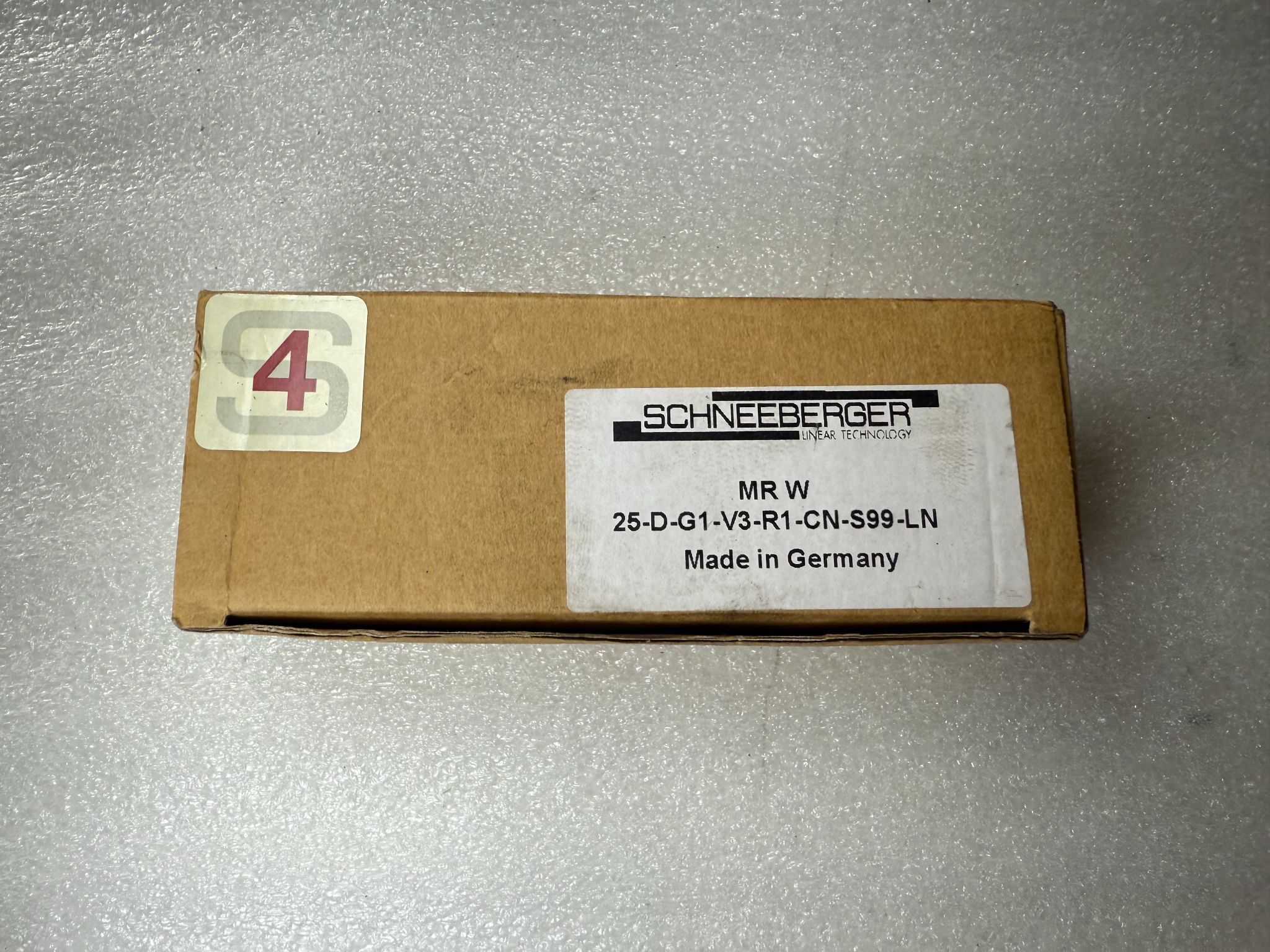 SCHNEEBERGER 25-D-G1-V3-R1-CN-S99-LN Linear Guide Bearing Block NEW 0