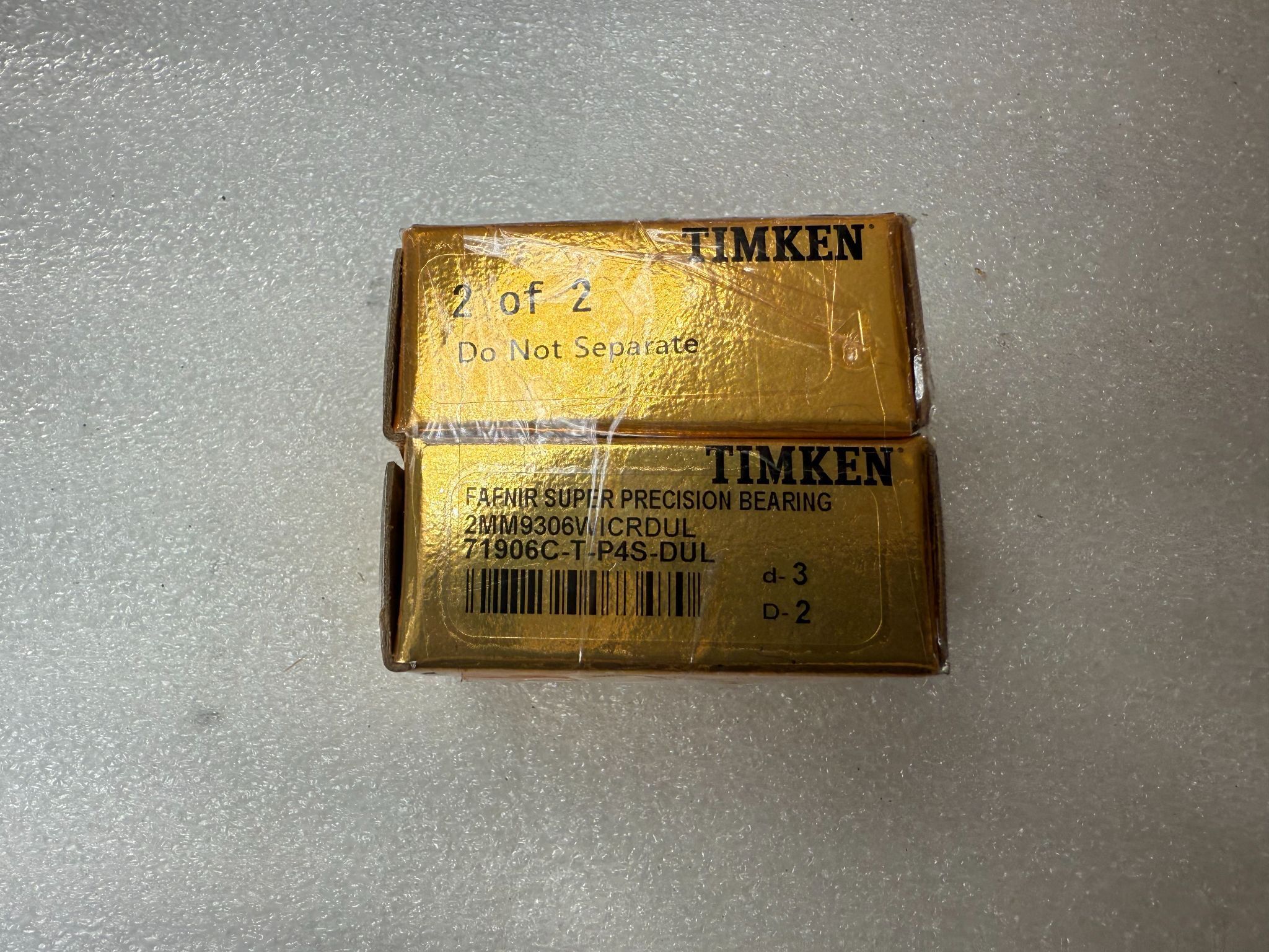 TIMKEN 2MM9306WICRDUL Angular Contact Bearing 30 mm ID x 47 mm OD NEW (Duplex Set) 0