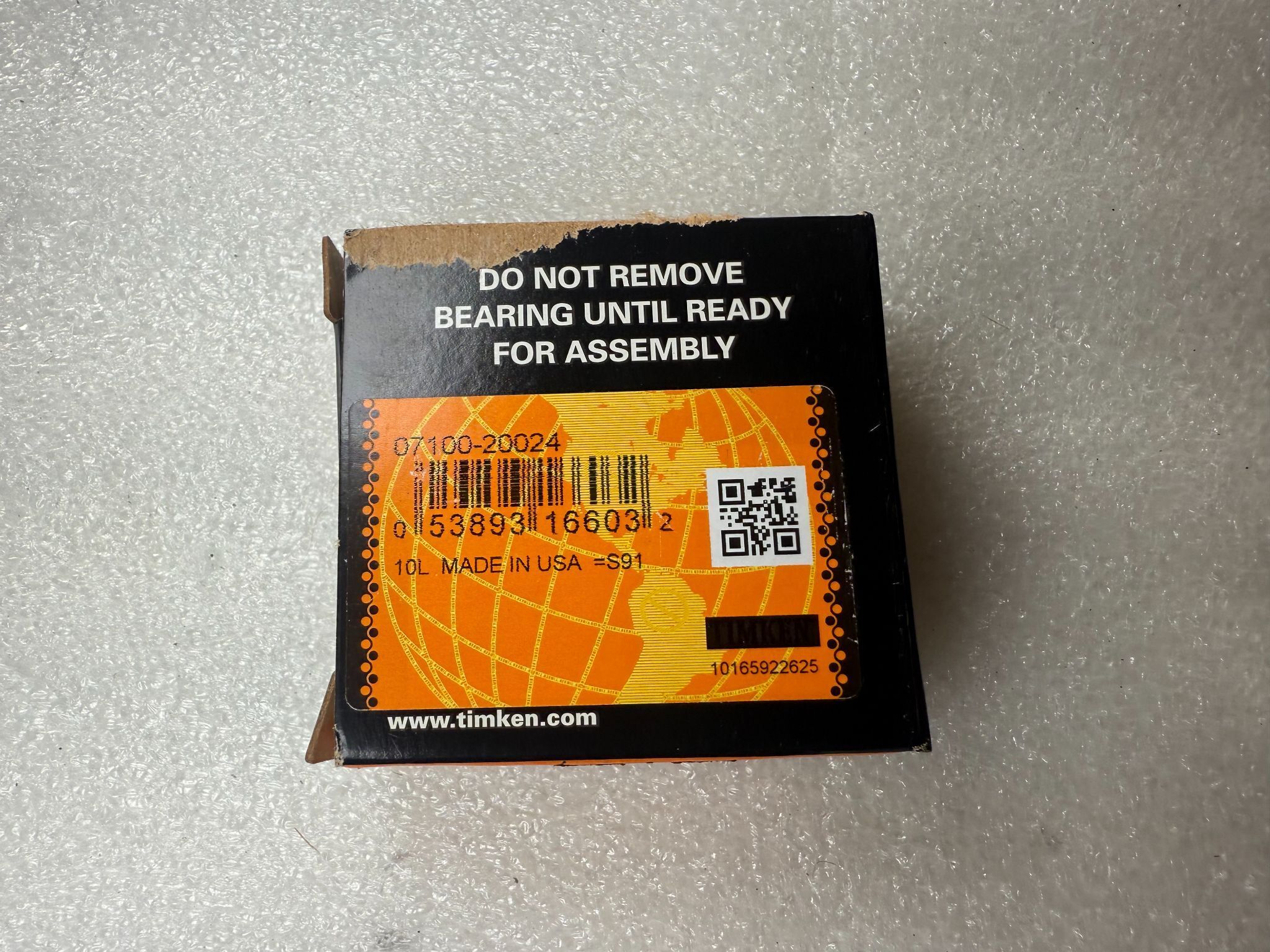 TIMKEN 07100-20024 Tapered Roller Bearing Cone 25.4 mm ID NEW 3