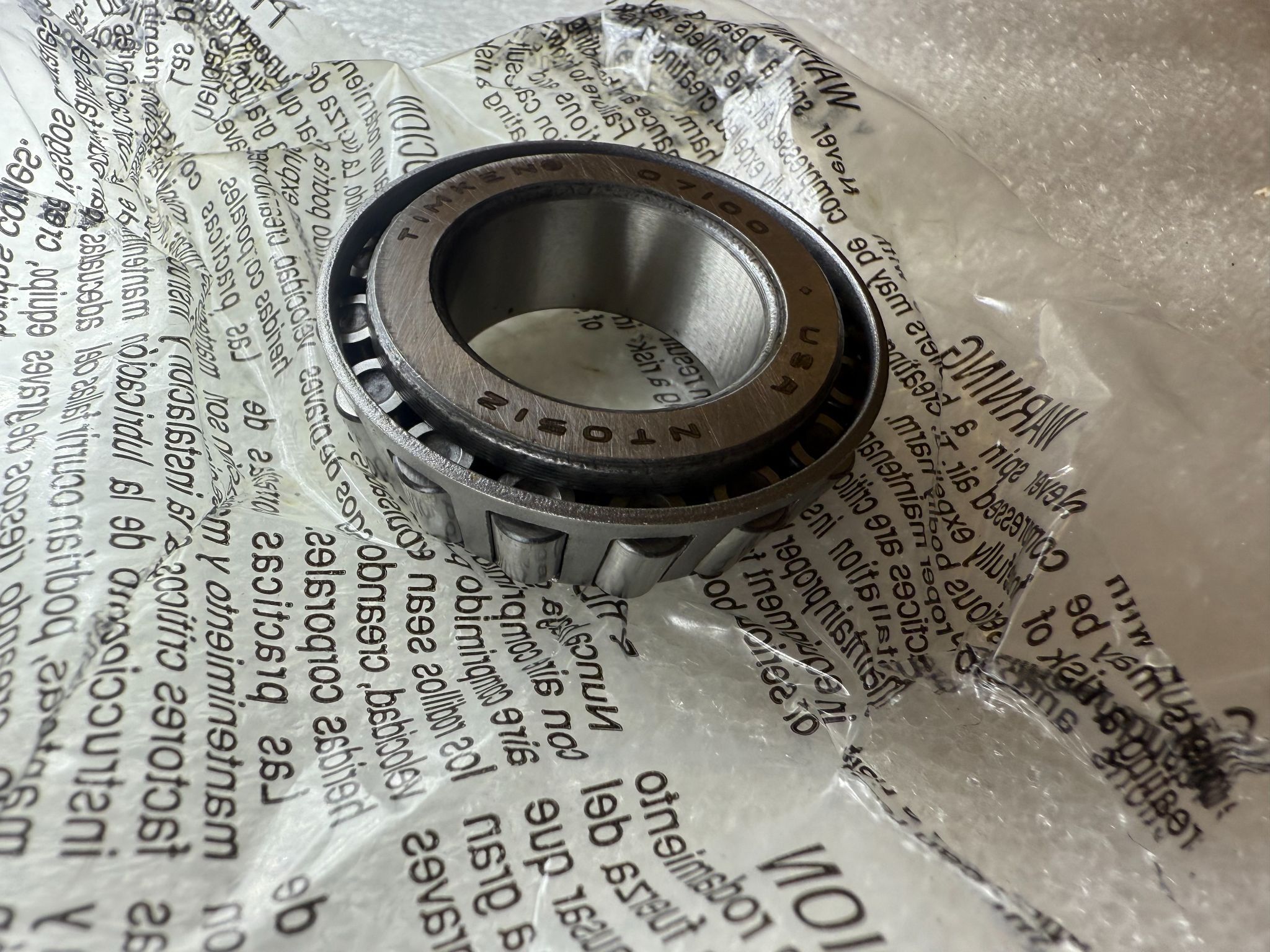 TIMKEN 07100-20024 Tapered Roller Bearing Cone 25.4 mm ID NEW 2
