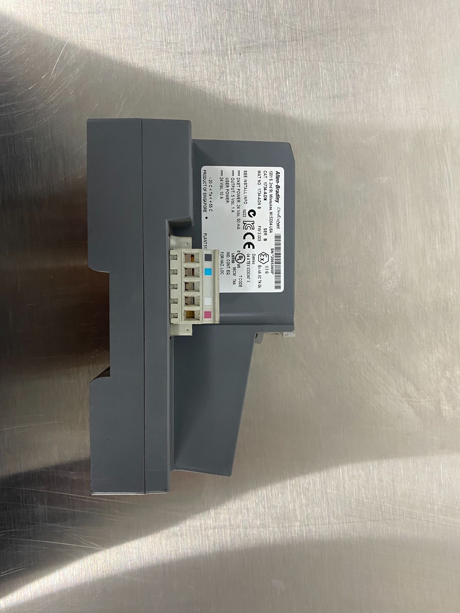 ALLEN BRADLEY 1734-ADN/B Point I/O Network Adapter Module USED 1