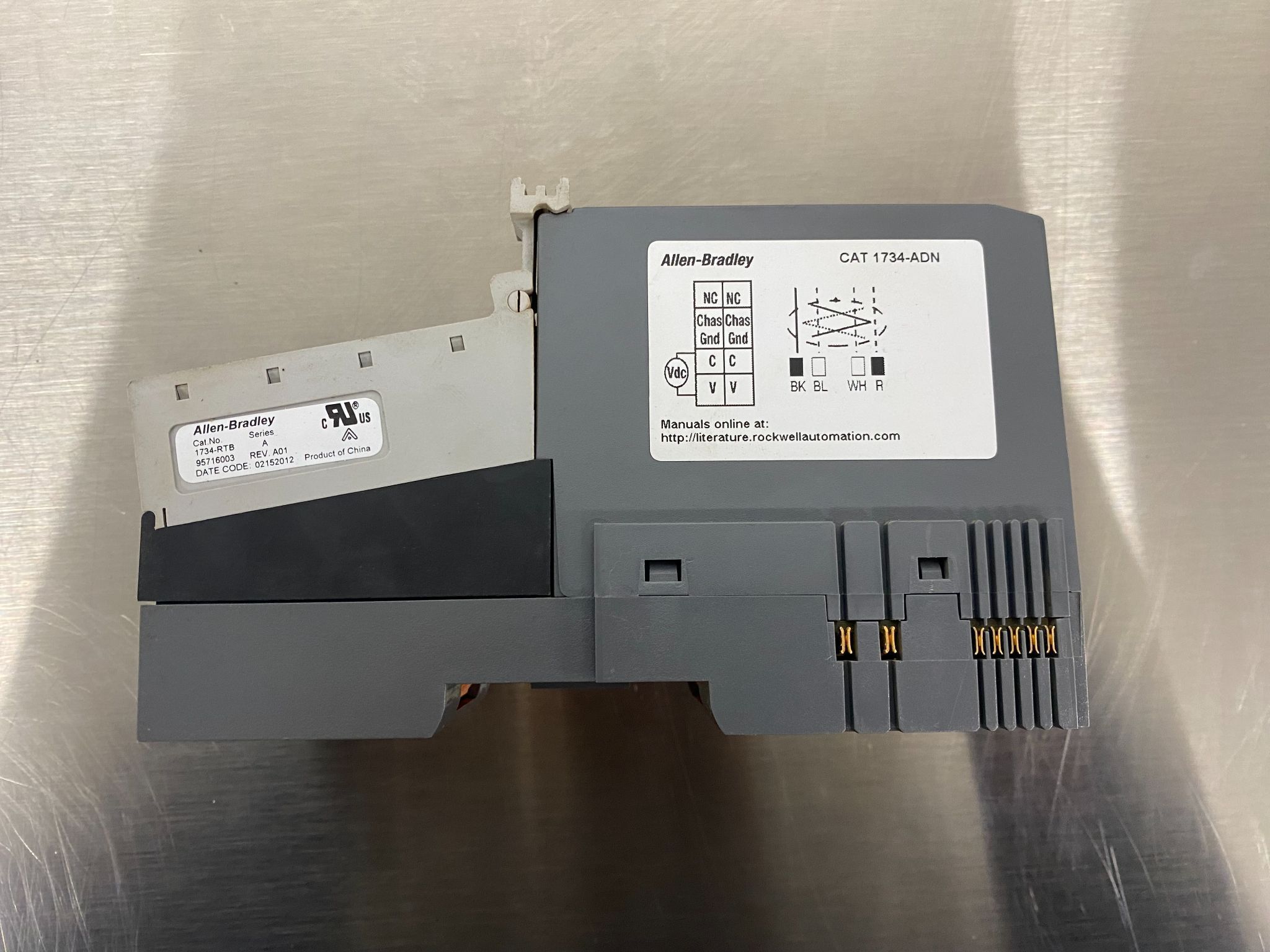 ALLEN BRADLEY 1734-ADN/B Point I/O Network Adapter Module USED 3