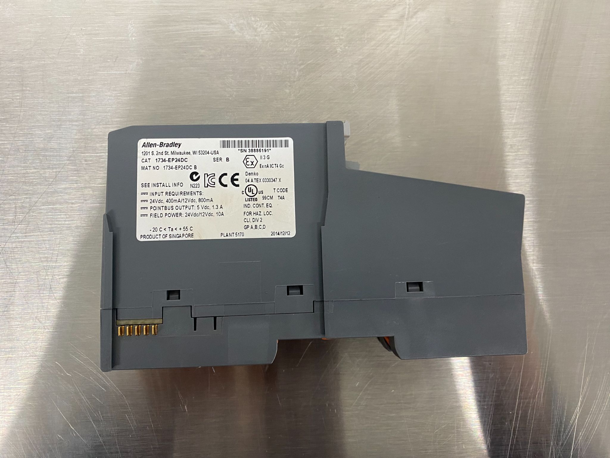ALLEN BRADLEY 1734-EP24DC Point I/O Expansion Power Module USED 2