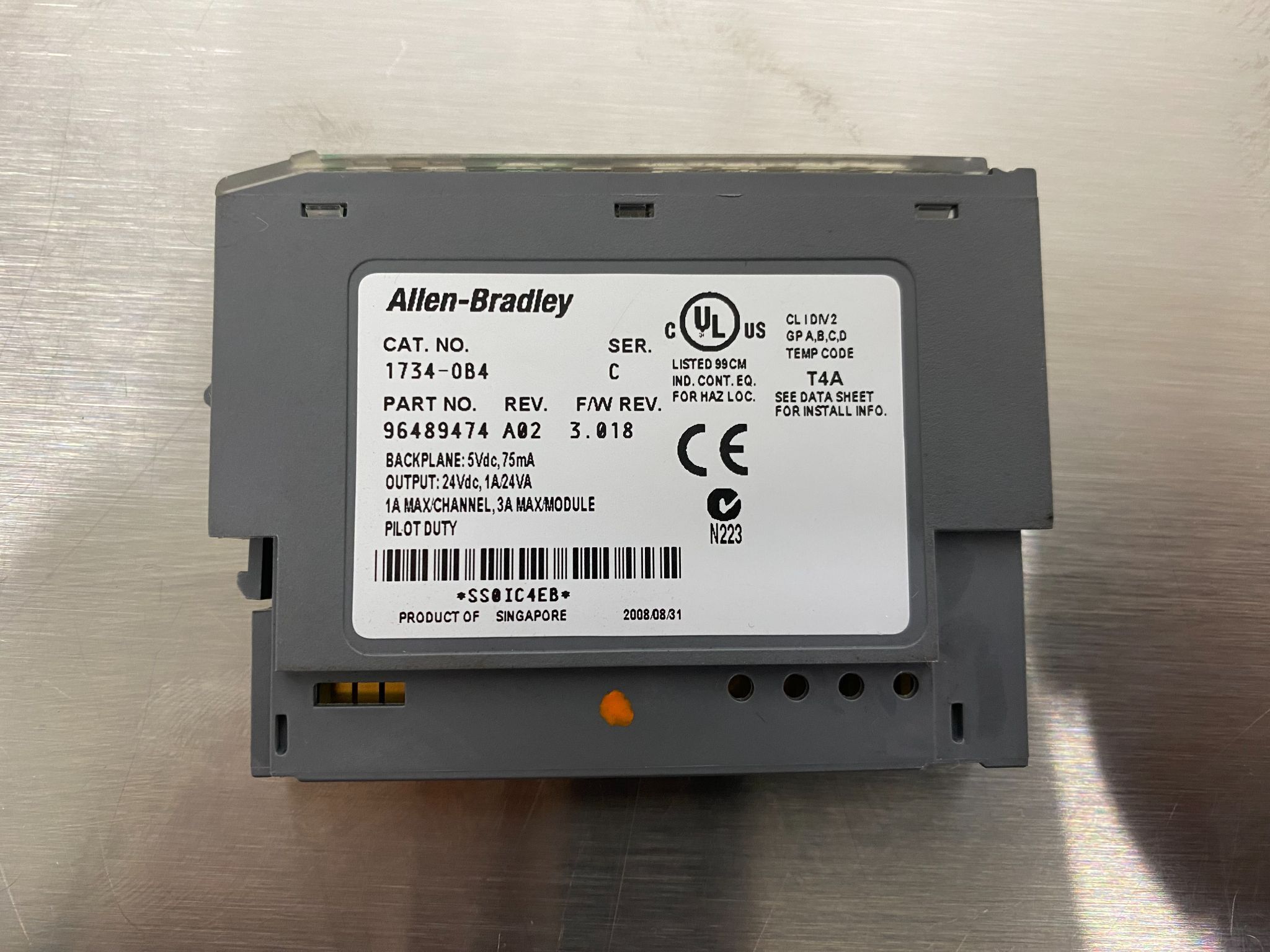 ALLEN BRADLEY 1734-OB4 Point I/O Output Module USED 2