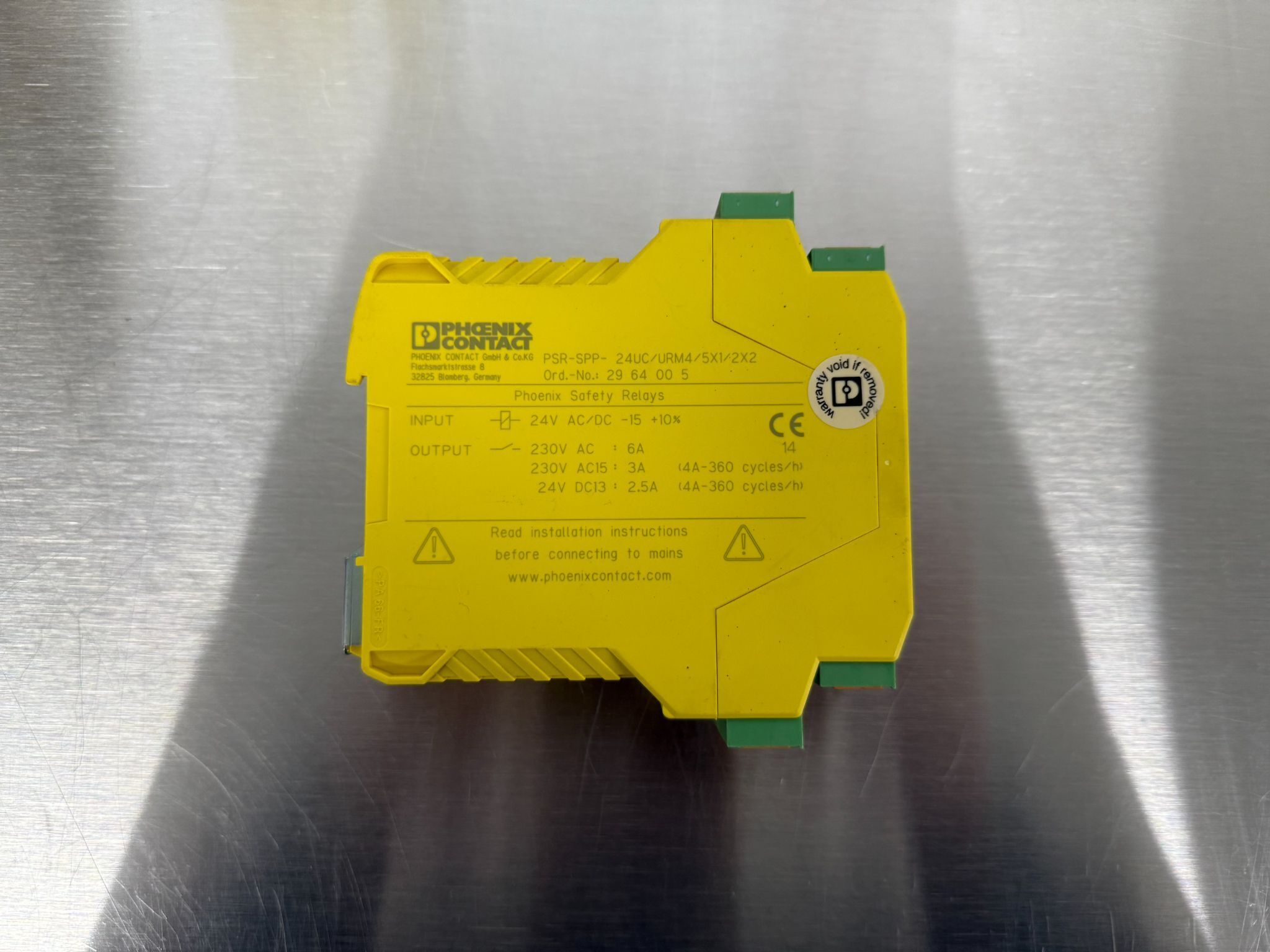 Phoenix Contact PSR-SPP-24UC/URM4/5X1/2X2 2964005 Safety Relay USED 2