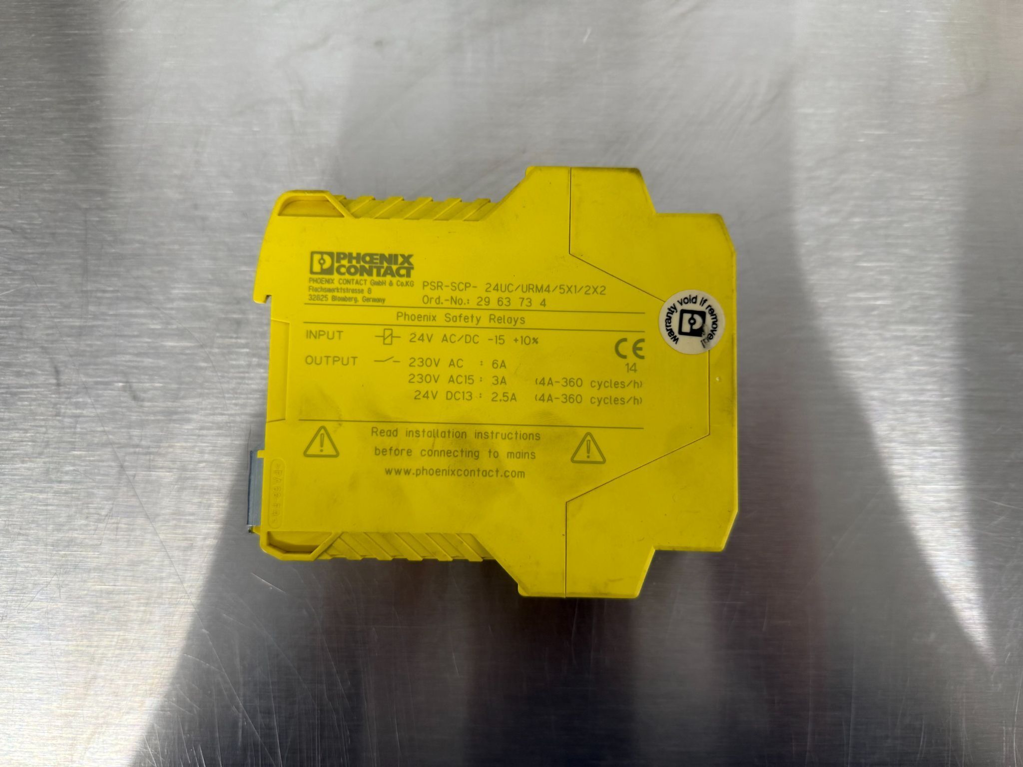 Phoenix Contact PSR-SCP-24UC/URM4/5X1/2X2 2963734 Safety Relay USED 2