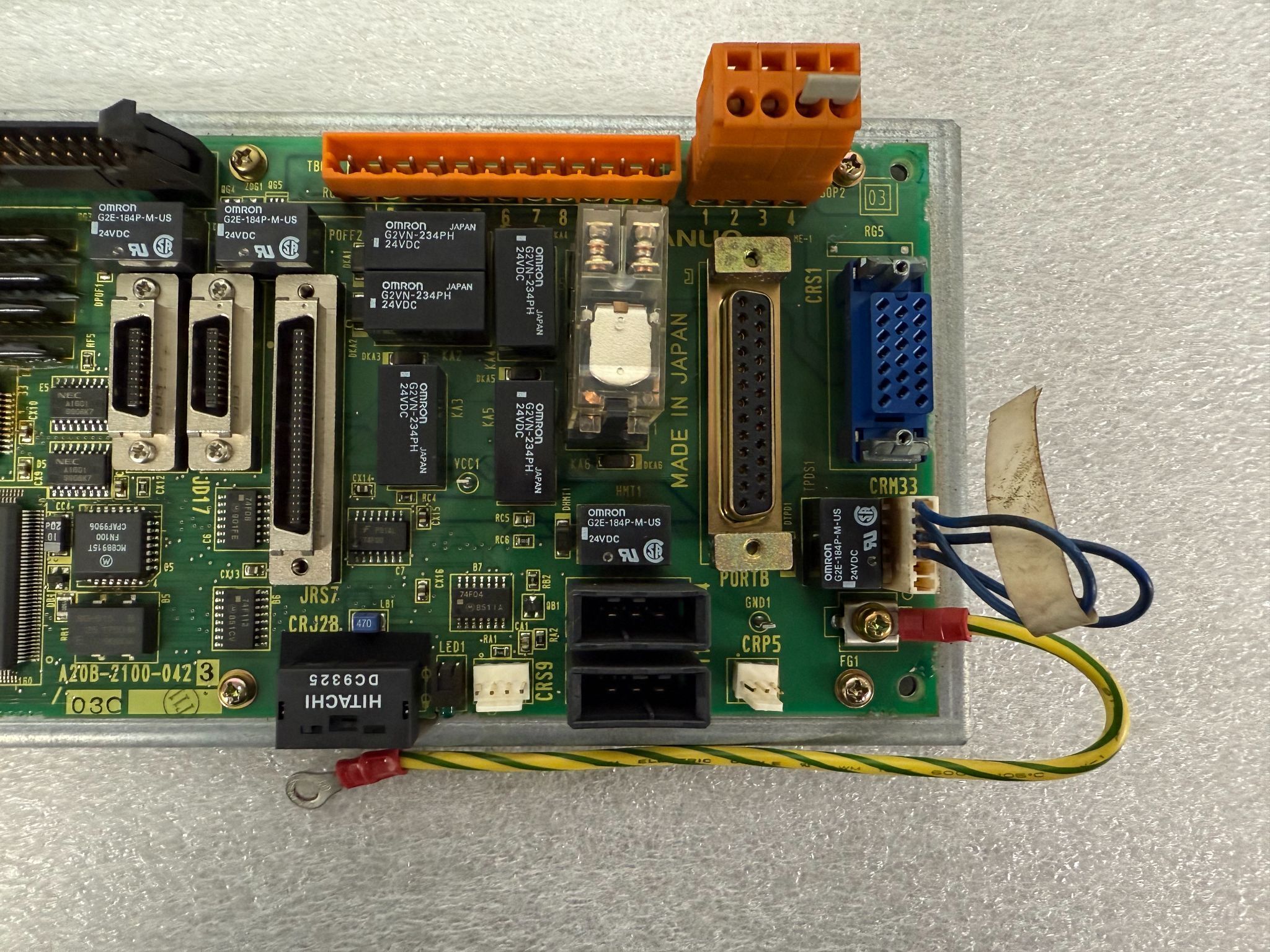 FANUC A20B-2100-0423/03C PCB - Operator Control Board USED 3