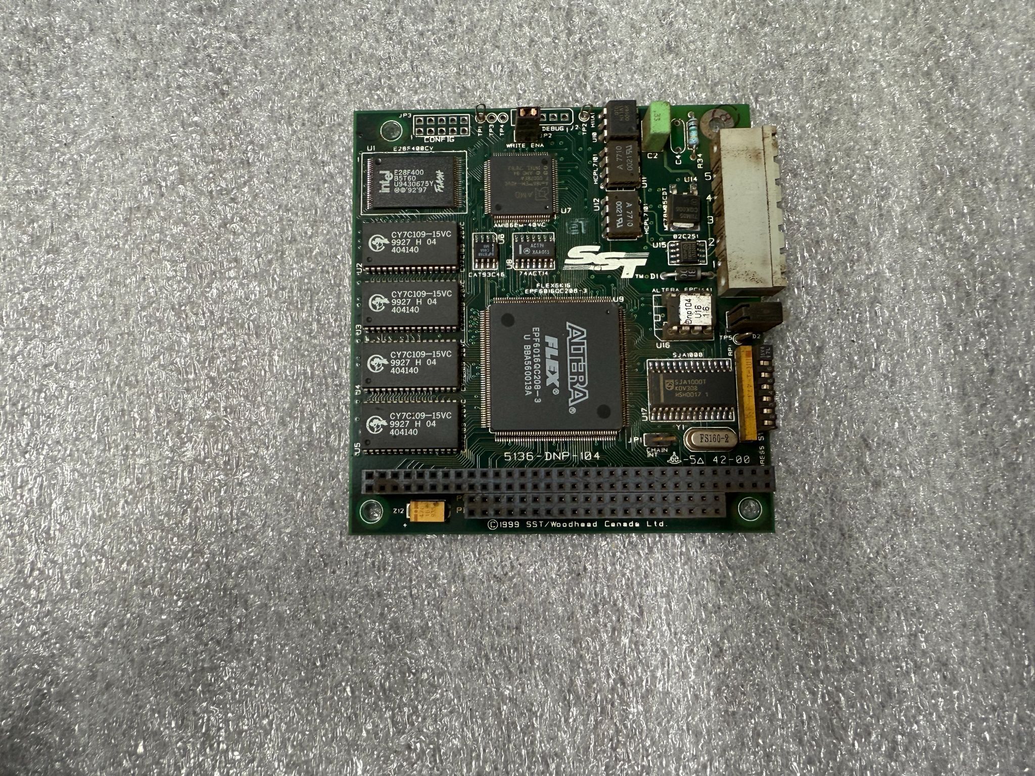 WOODHEAD 5136-DNP-104 PCB - DeviceNet Interface Card USED 0