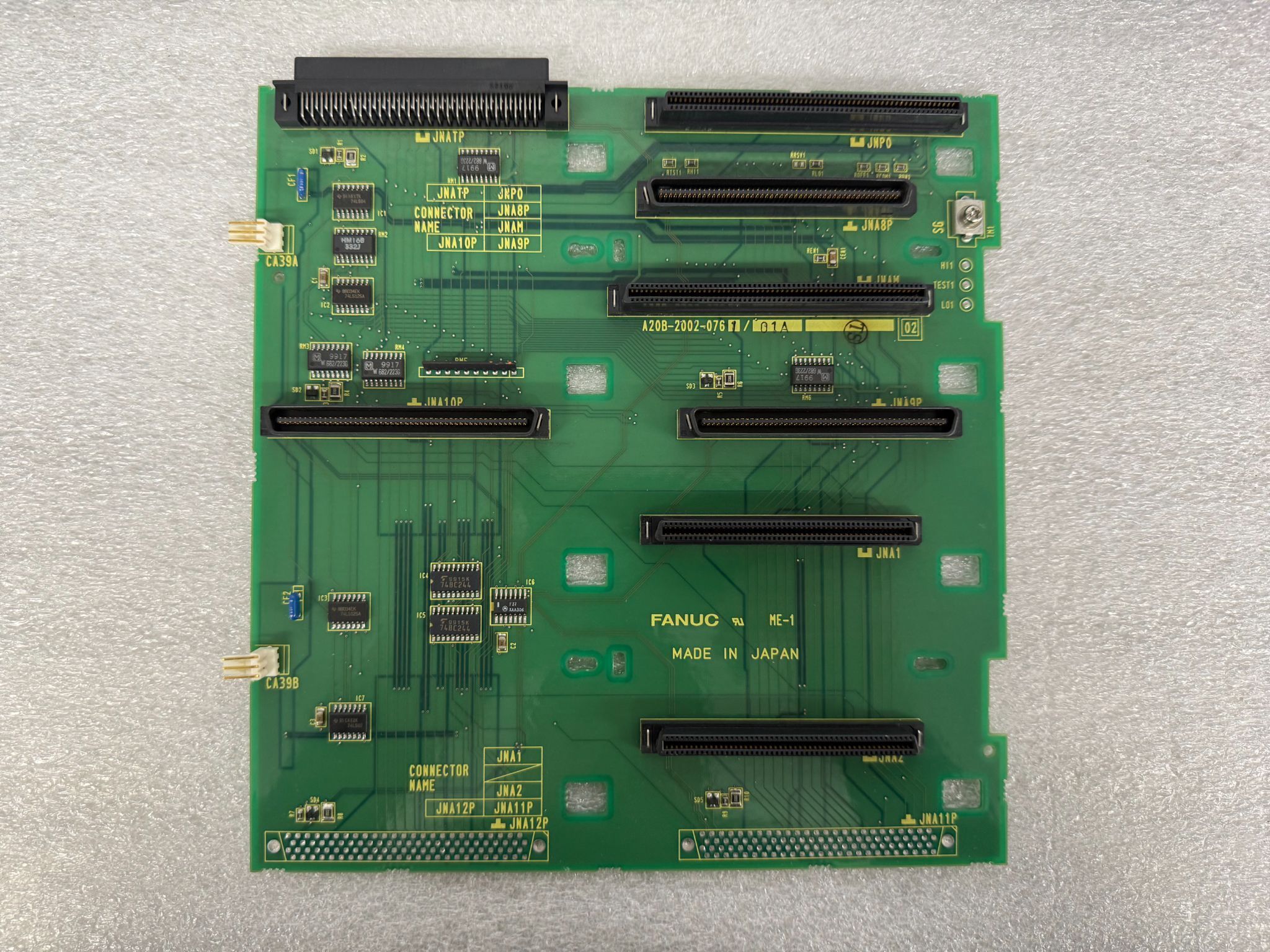 FANUC A20B-2002-0761/01A PCB - Backplane USED 0
