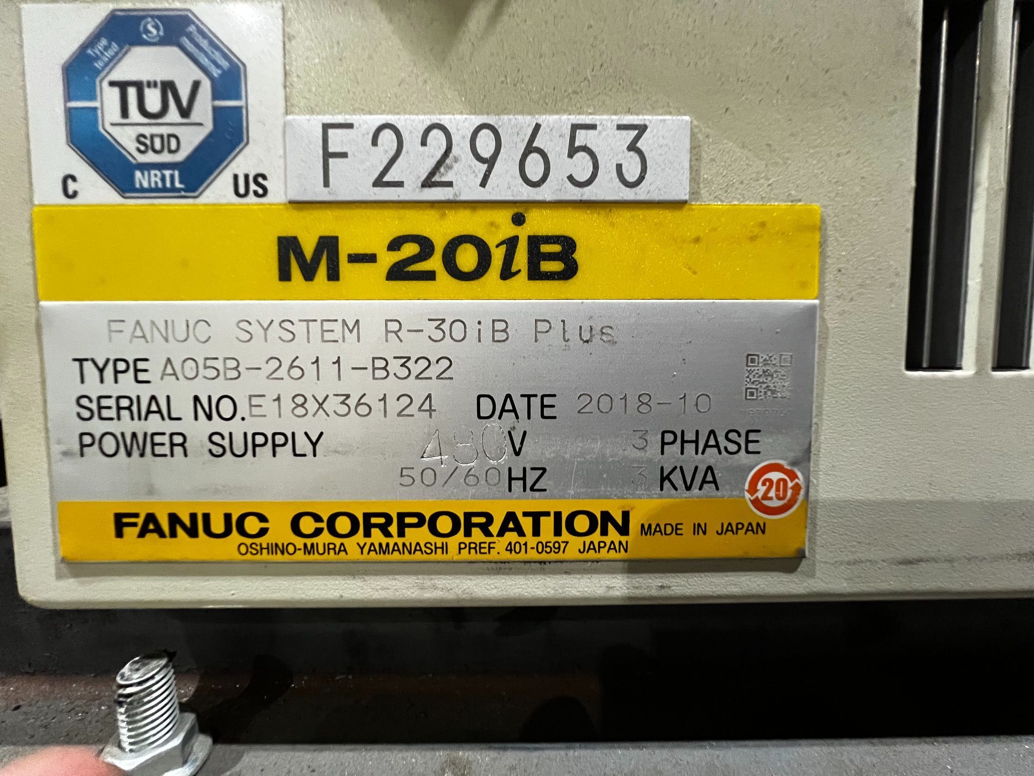 FANUC M-20iB/25 Complete With R-30iB Plus Controller NEW 7