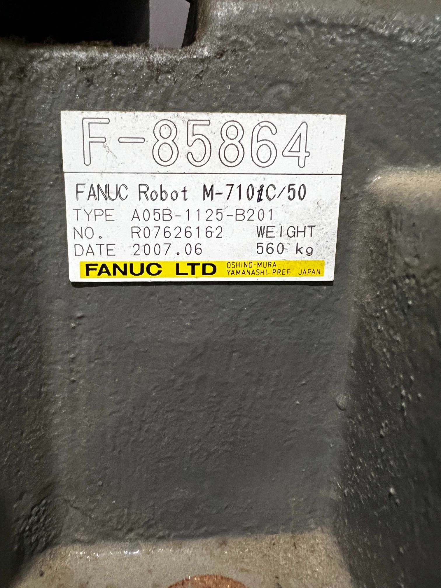 FANUC M-710iC/50 Complete With R-30iA Controller USED 4