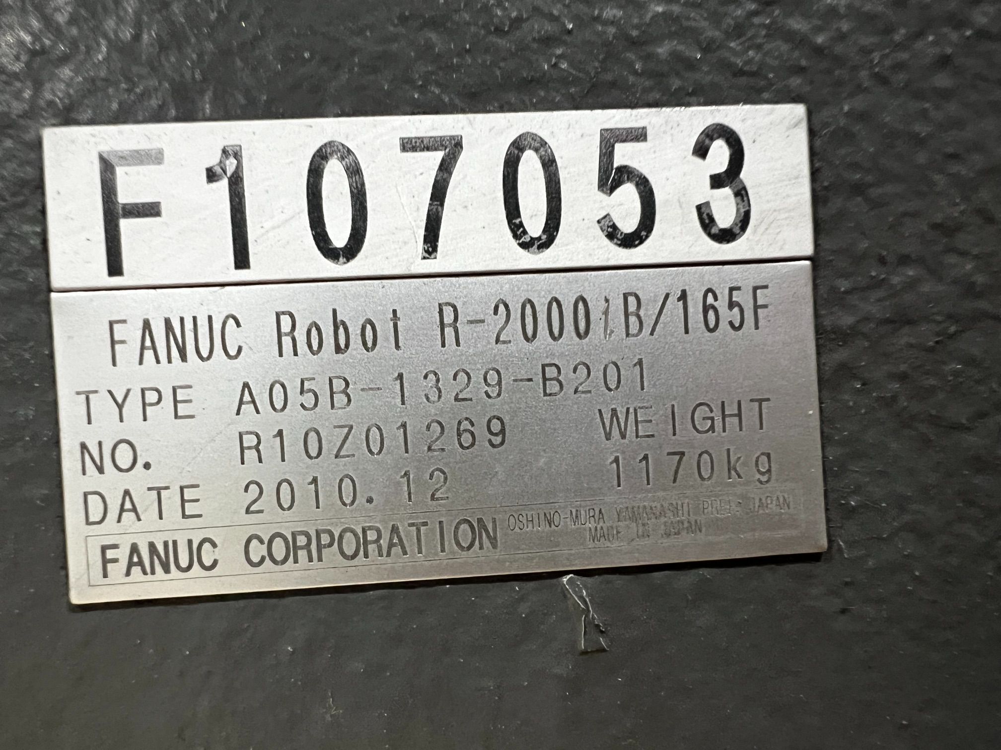 FANUC R-2000iB/165F Complete With R-30iA Controller USED 4