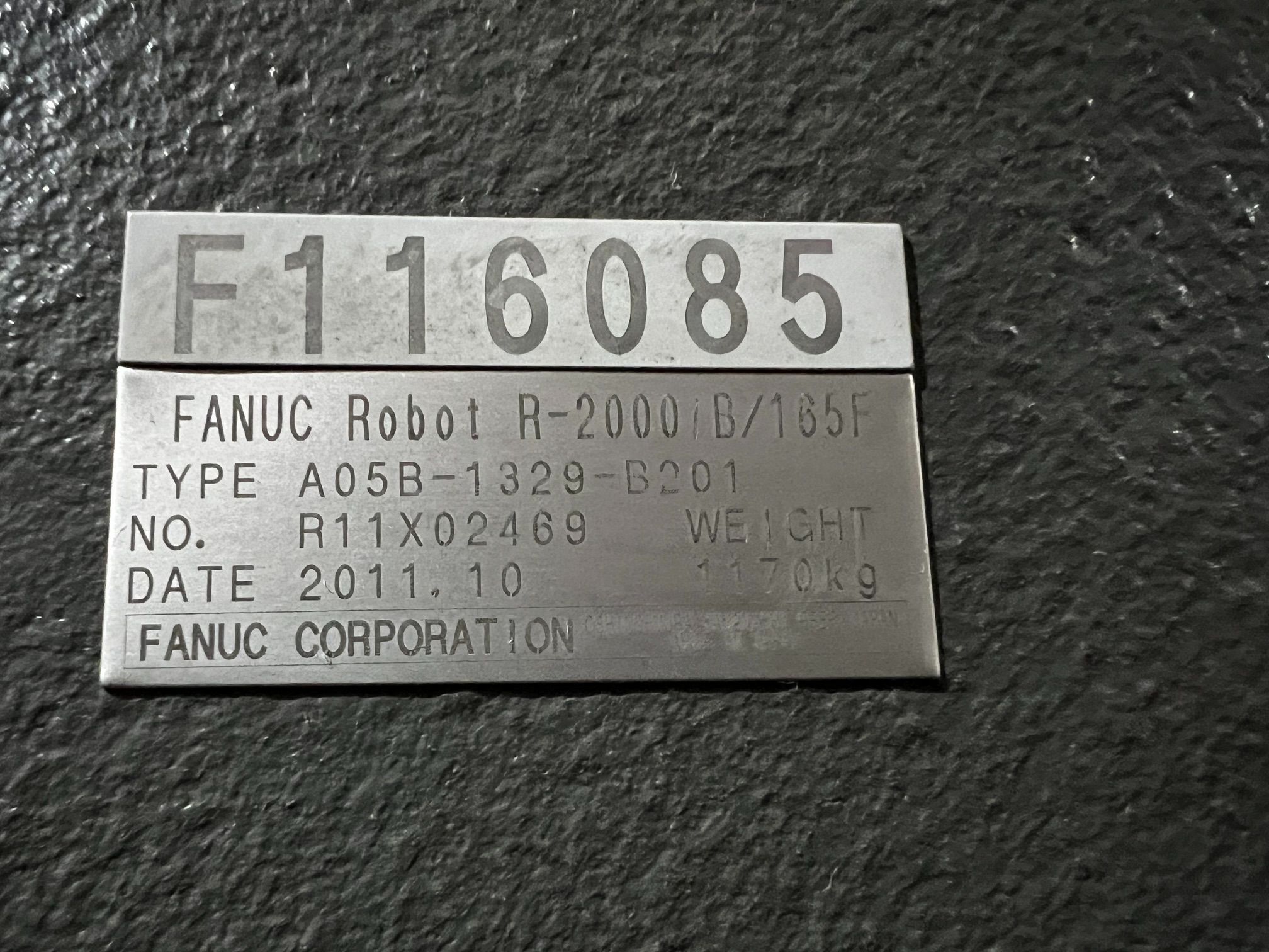 FANUC R-2000iB/165F Complete with R-30iA Controller USED 3