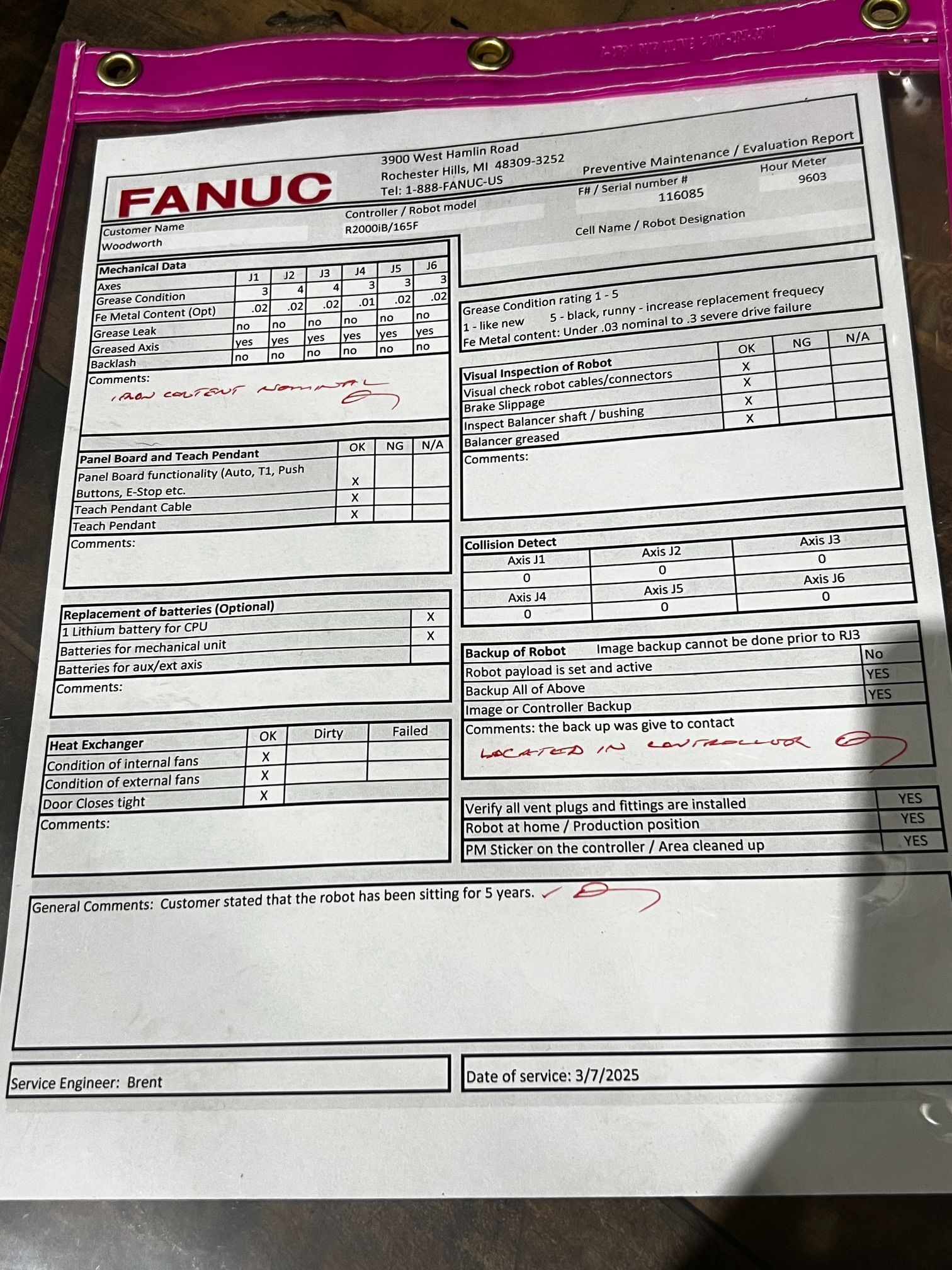 FANUC R-2000iB/165F Complete with R-30iA Controller USED 7